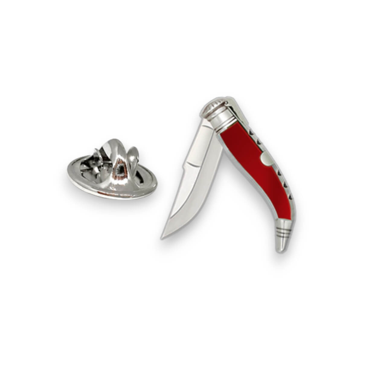 Pin de navaja Teja con mango rojo 2.1 cm