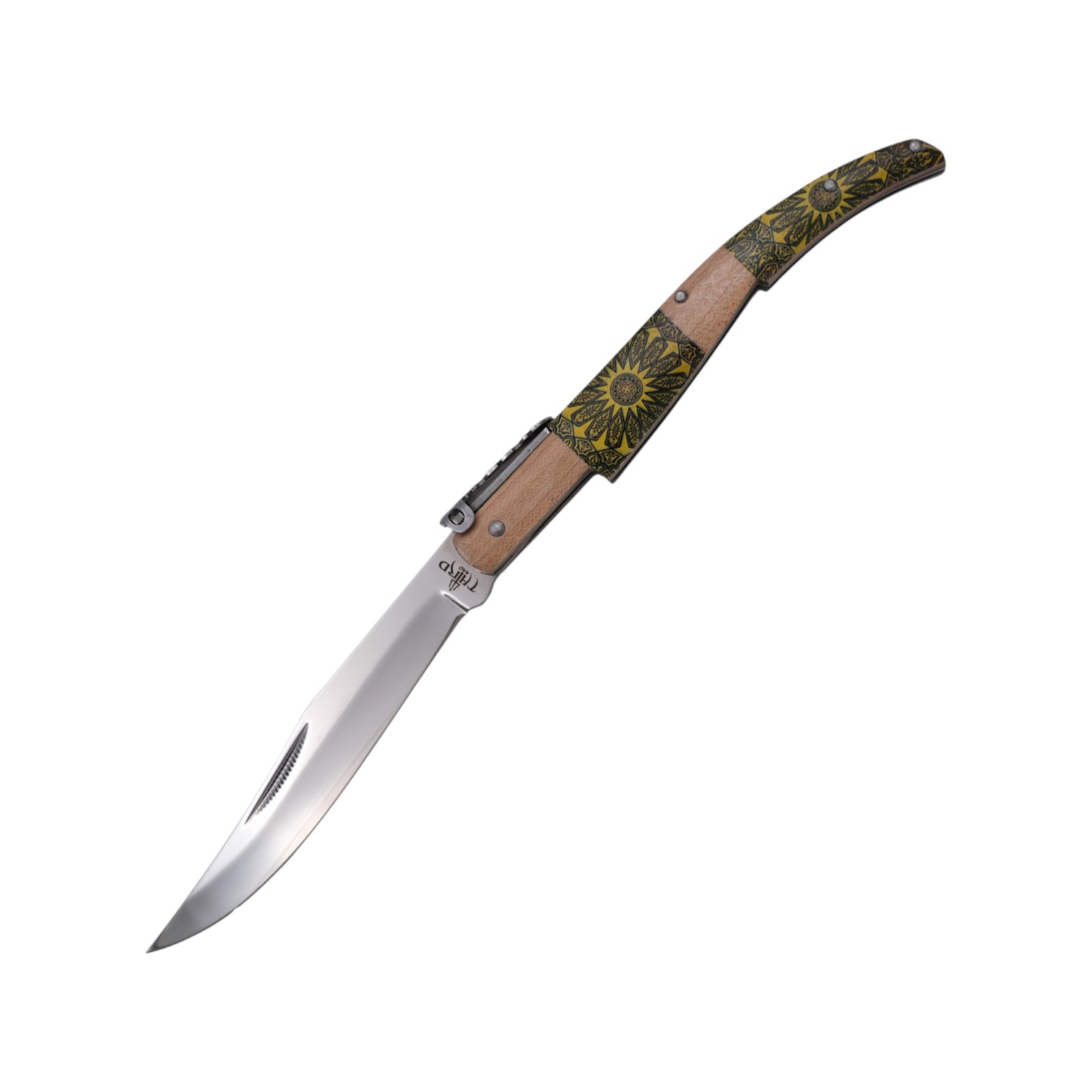 Navaja de carraca 11 cm Serie Maple Wood con mango de arce y acer...