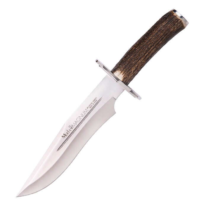 MAGNUM-23A couteau avec manche en corne de cerf et acier inoxydab...