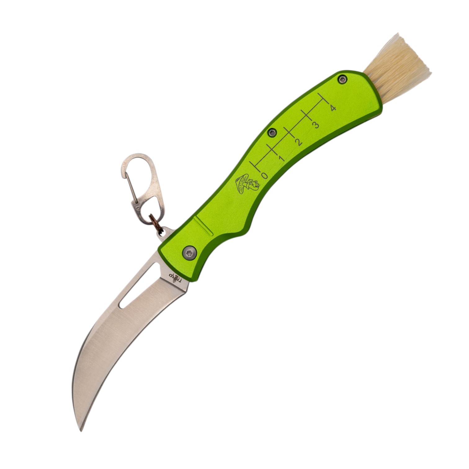 Navaja Micológica de Acero 420 8,2 cm con Mango de Aluminio Verde...