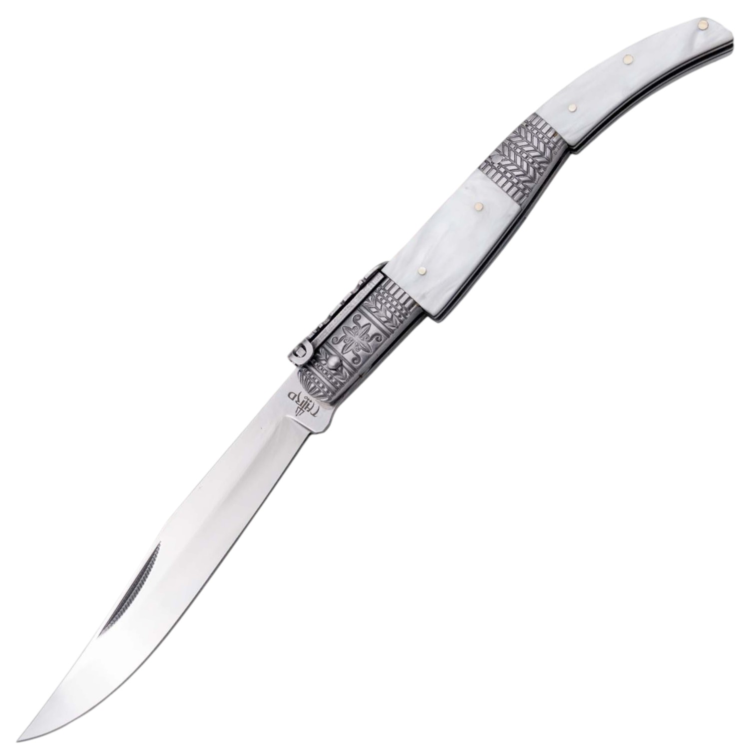 Navaja de Carraca Acero 440 con hoja de 13 cm con Mango de Acero ...