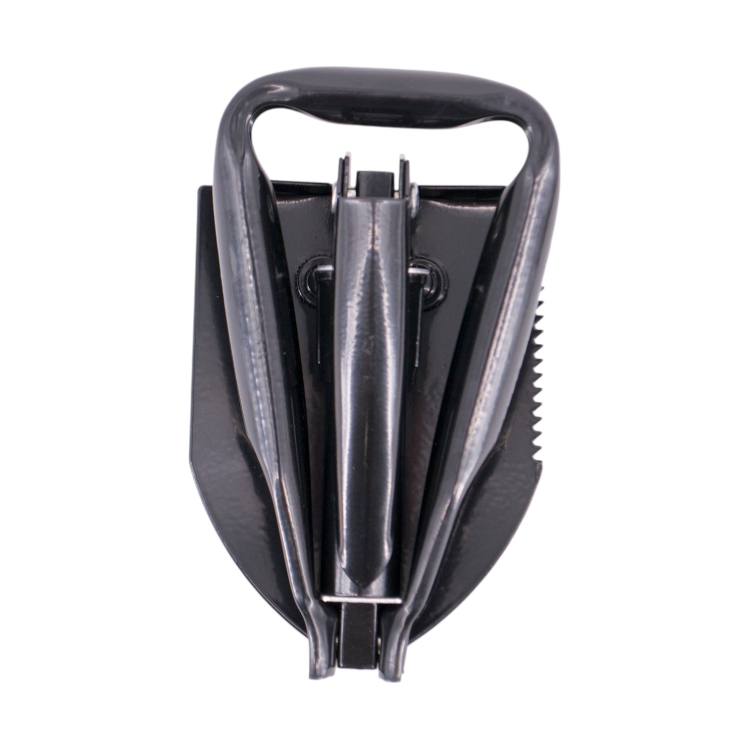 Pala Táctica Plegable con sierra de Acero 420