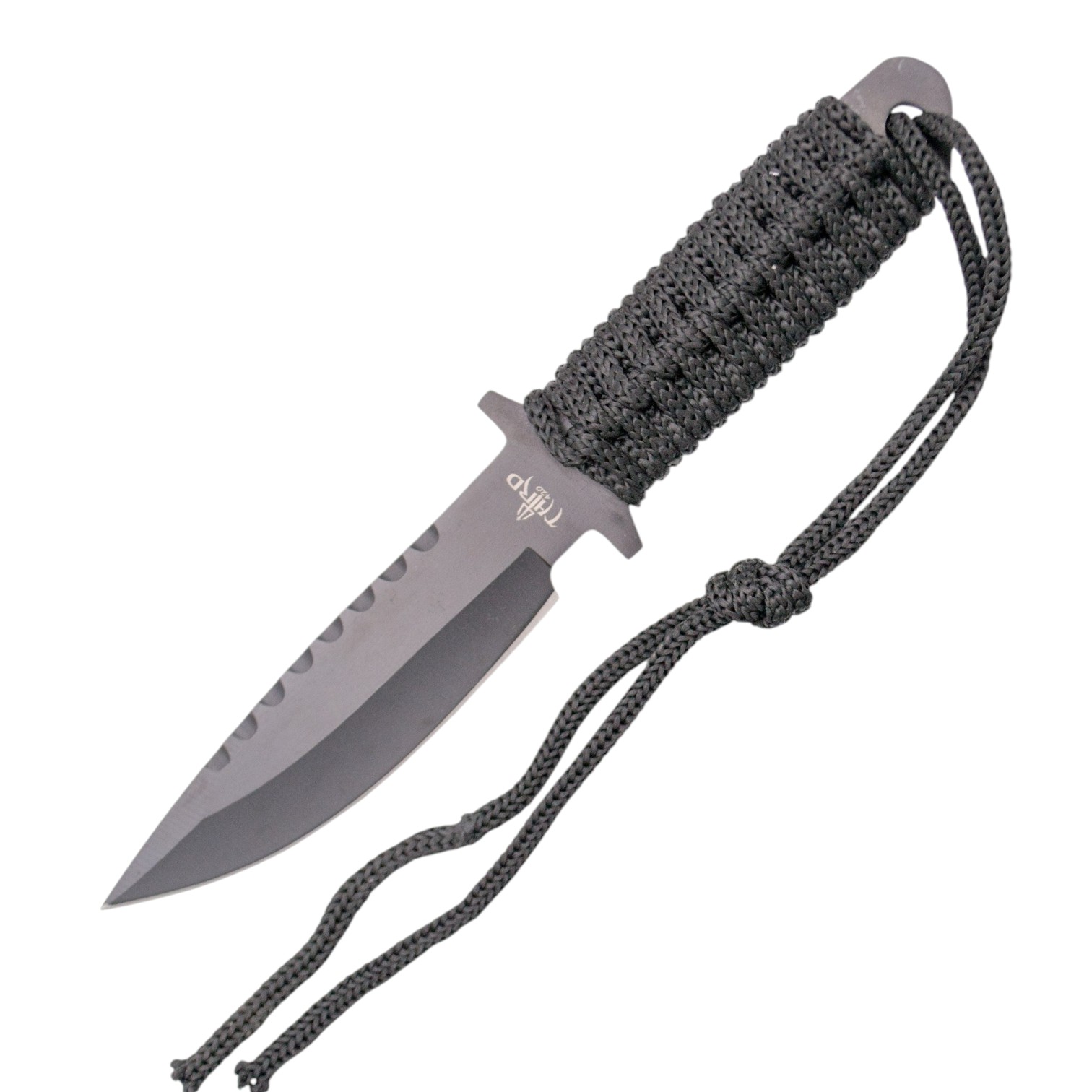 Cuchillo Táctico Mini 19 cm Acero 420 Negro Compact Grip