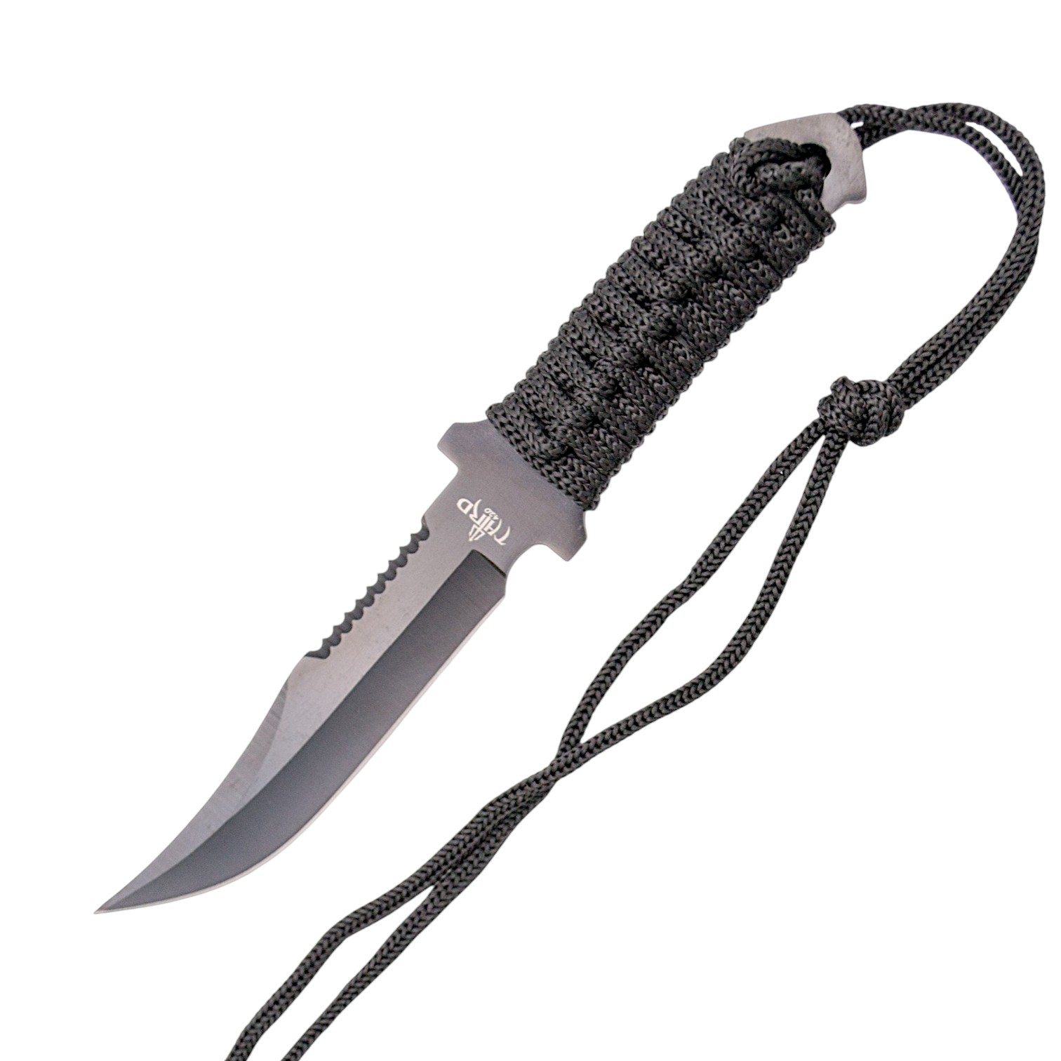 Cuchillo Táctico Mini 19 cm Acero 420 Negro Ultralight 69 g