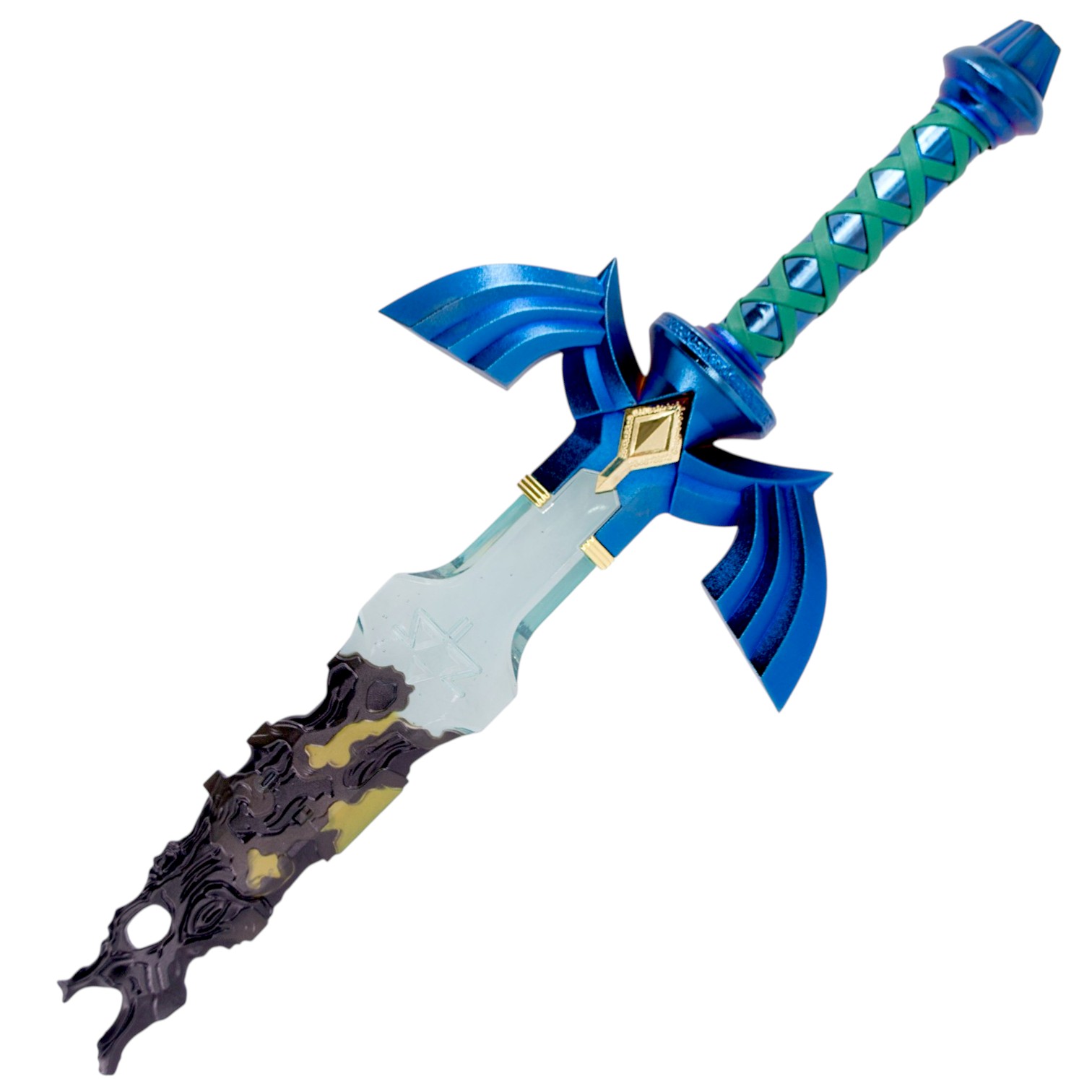 Espada Legend of Zelda 106 cm Doble Hoja LED Réplica Decorativa con Soporte