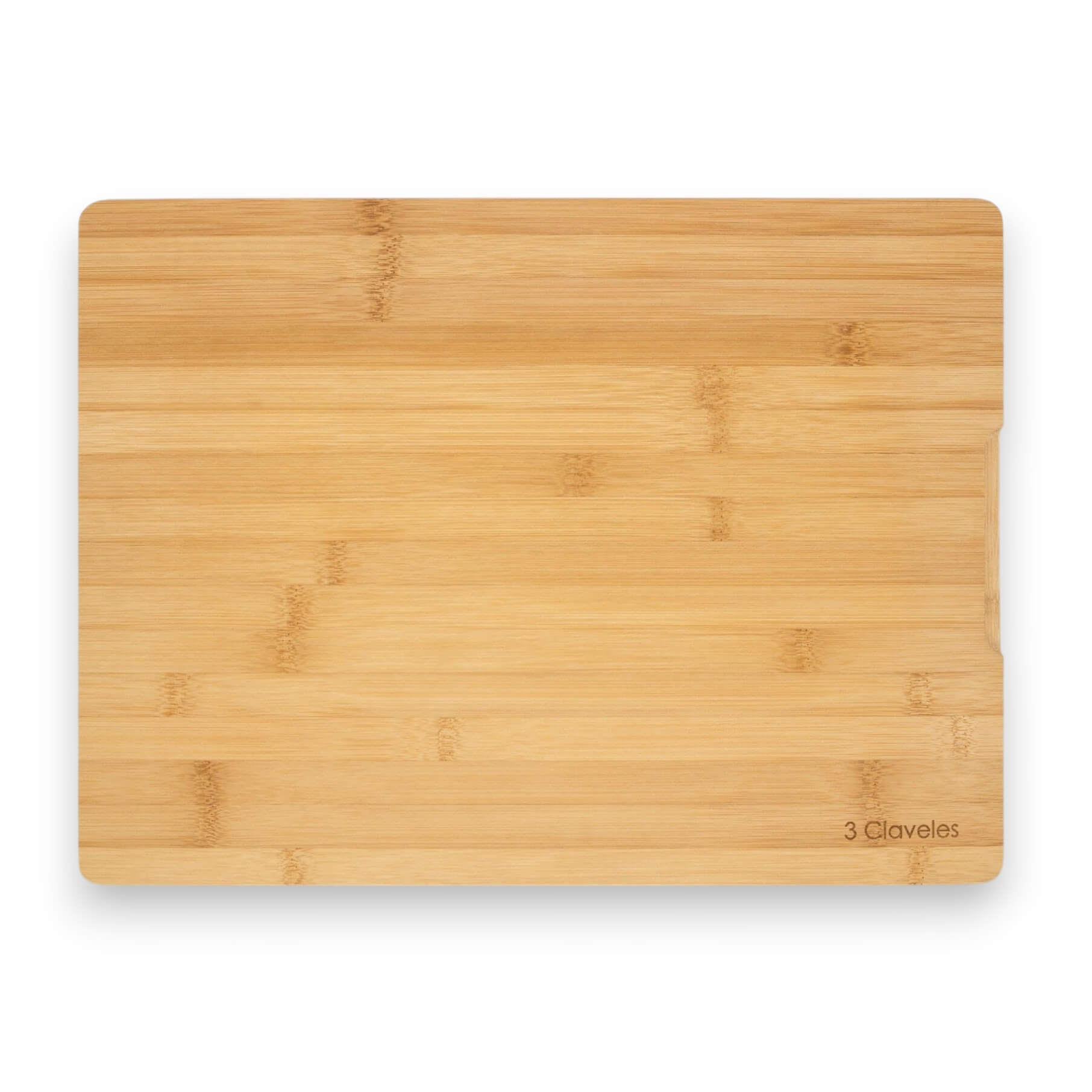 Tabla de corte de bambú 40 x 30 x 2 cm 3 Claveles