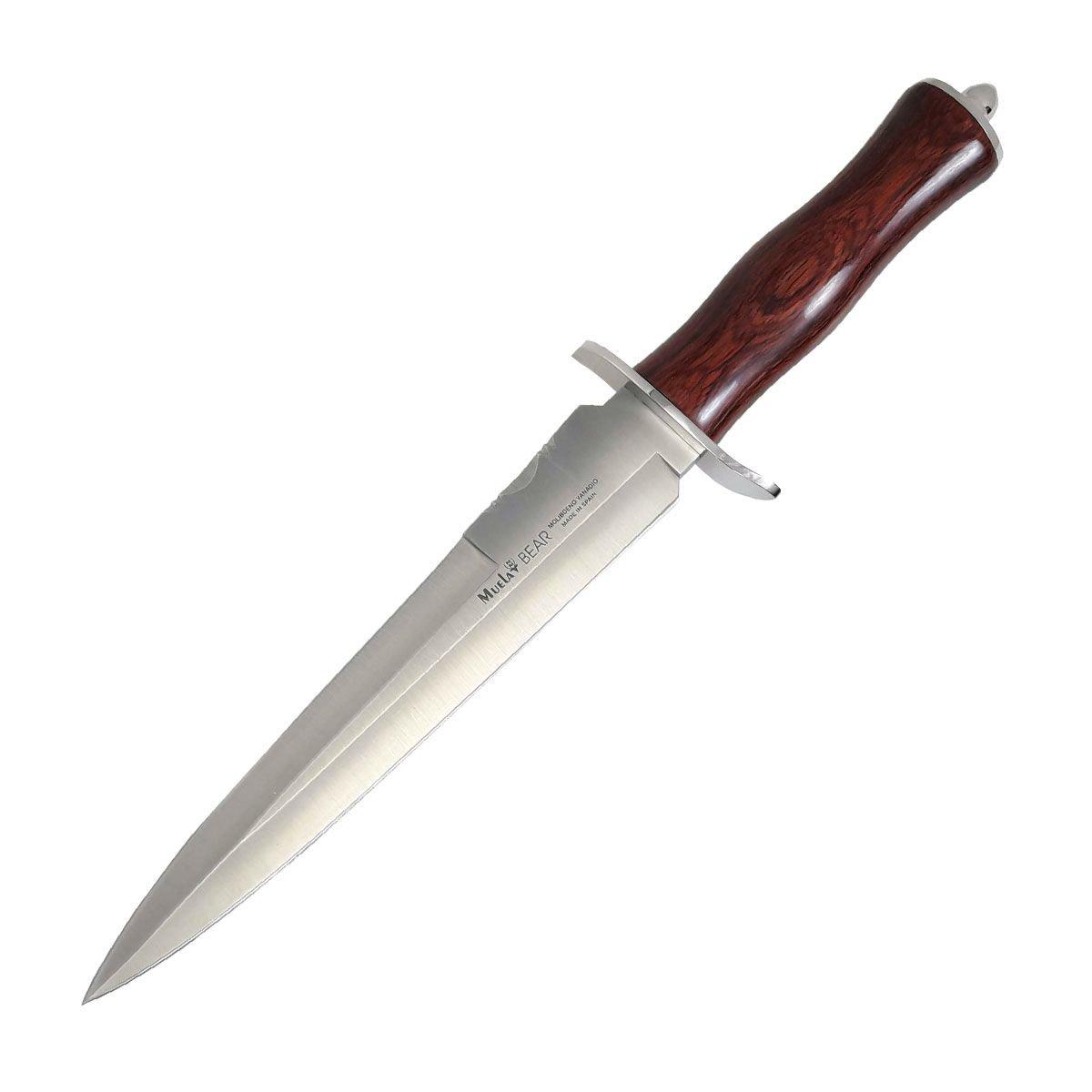 Couteau de chasse Muela Bear-24R avec manche en bois rouge et lam...