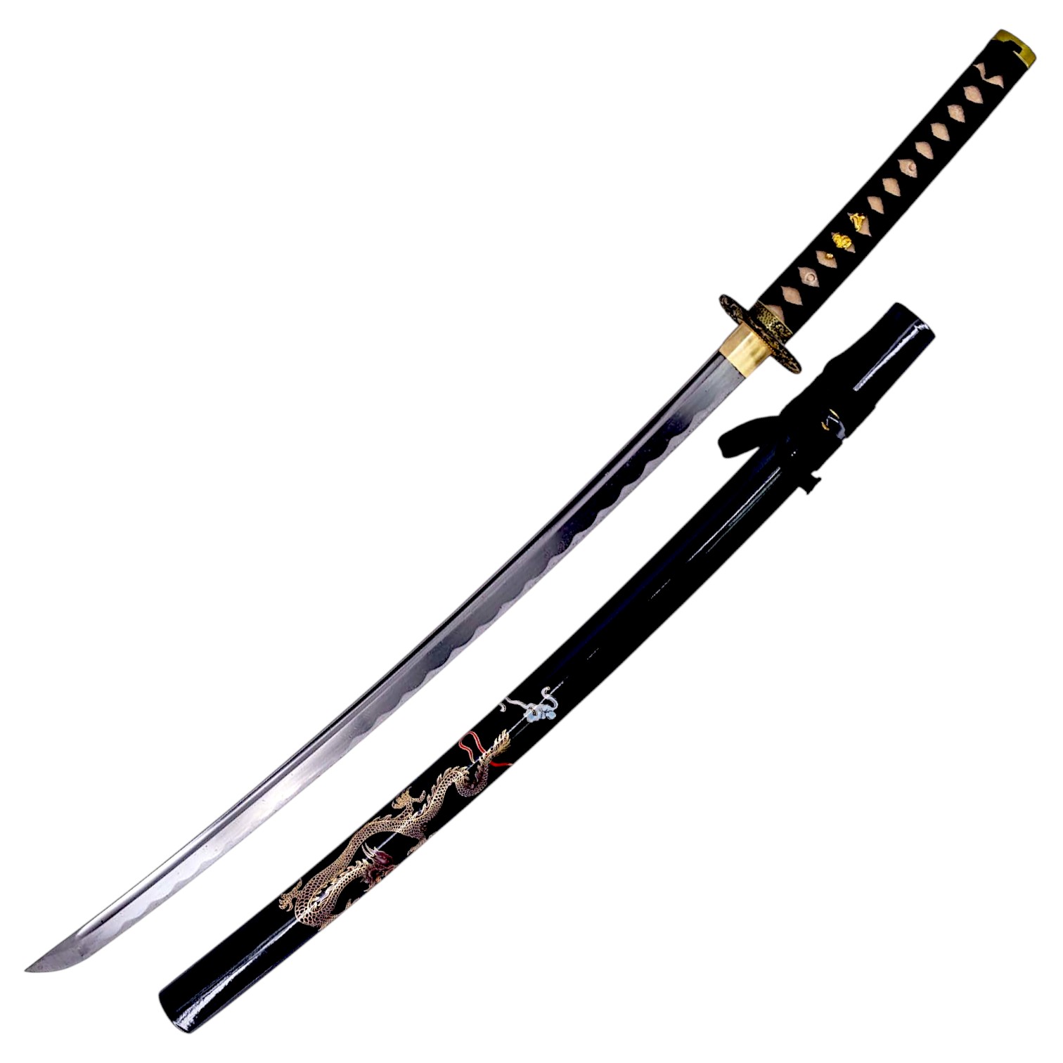 Katana Funcional com Dragão Dourado