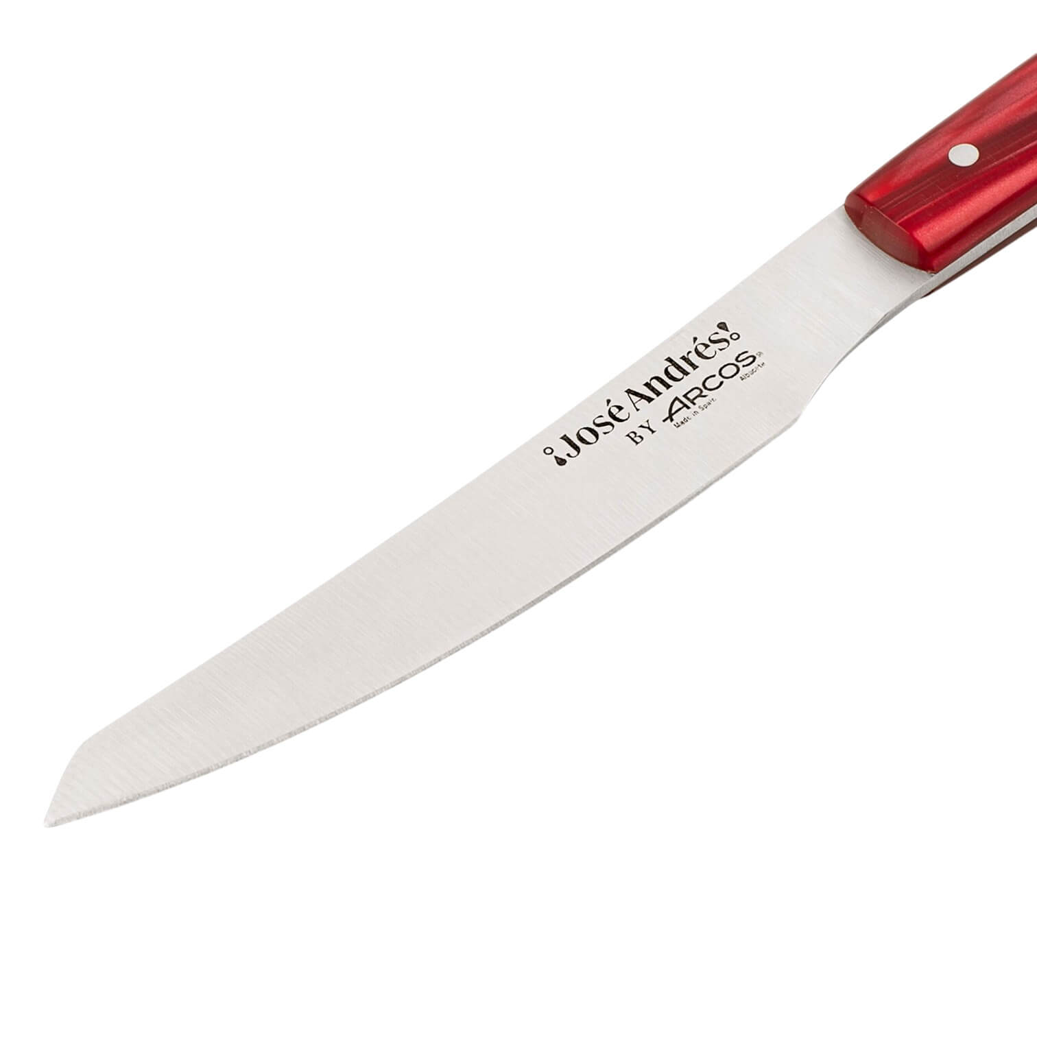 Set de 2 cuchillos de mesa con mango color rojo The Bazaar by José Andrés