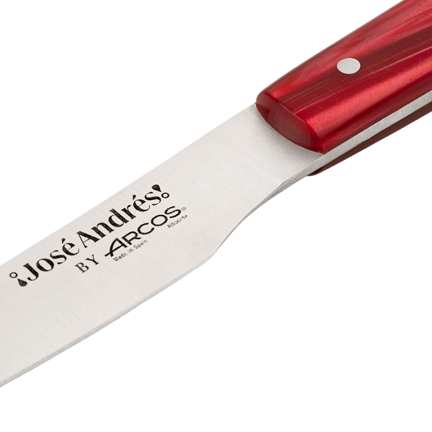 Set de 2 cuchillos de mesa con mango color rojo The Bazaar by José Andrés
