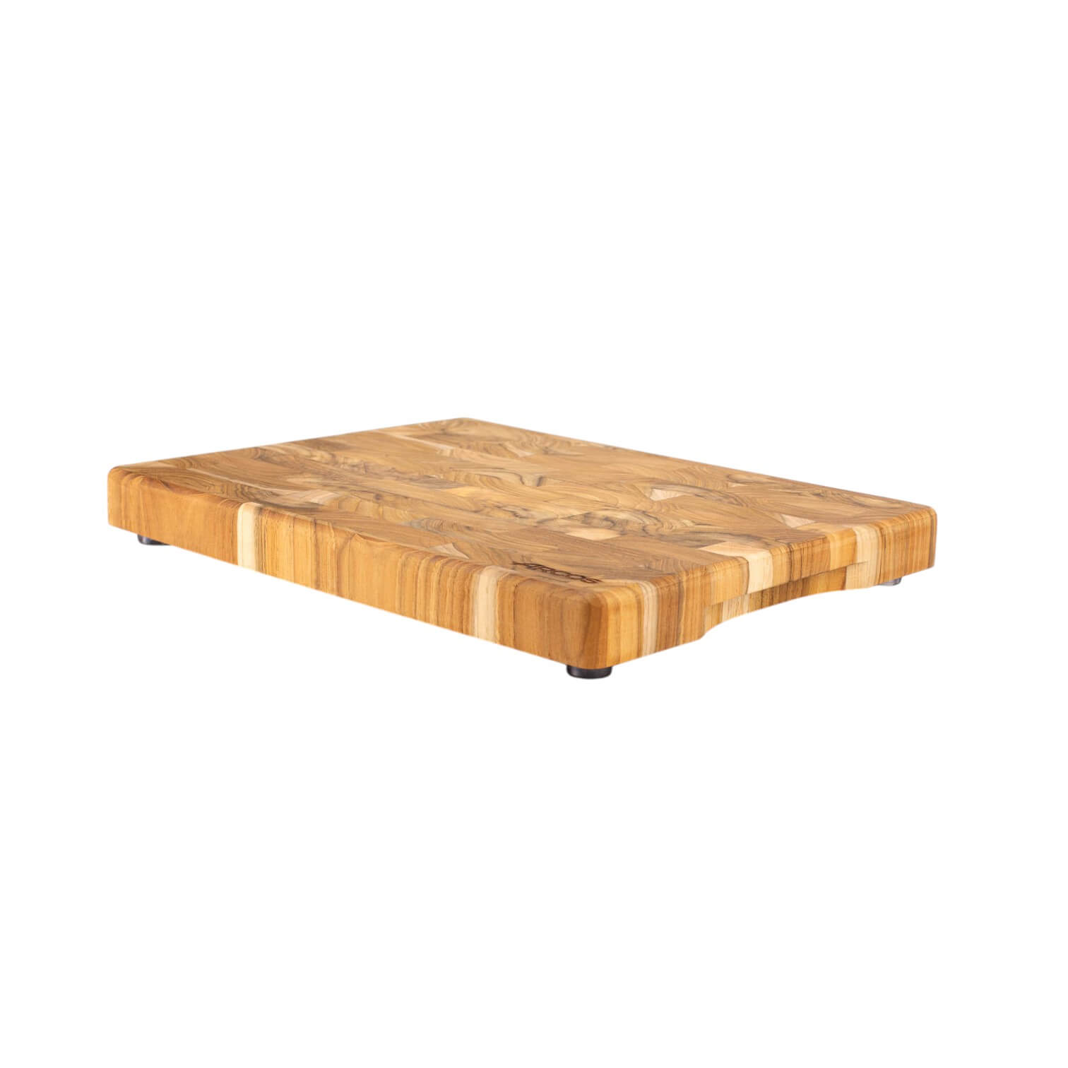 Tabla de corte de madera de teca 280x370x32 mm Arcos