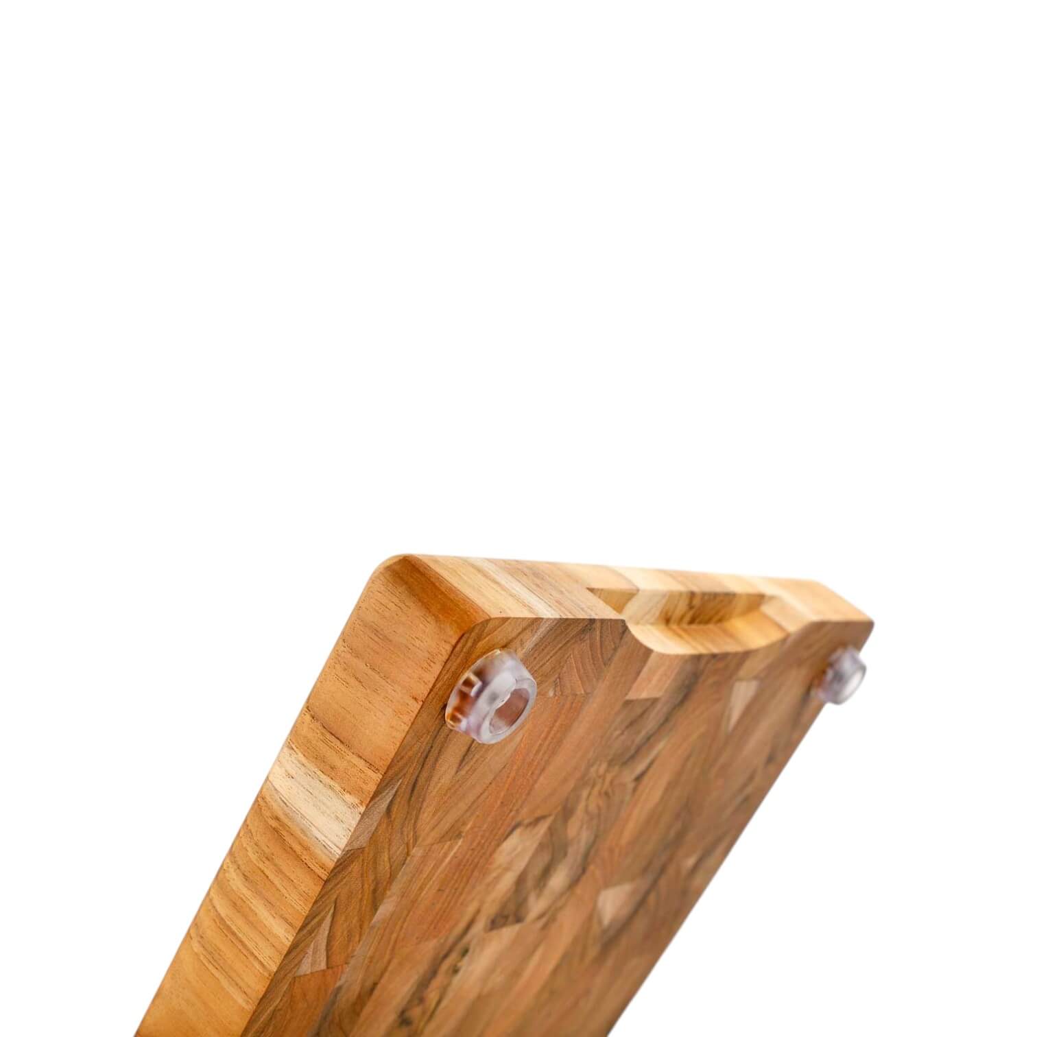 Tabla de corte de madera de teca 280x370x32 mm Arcos