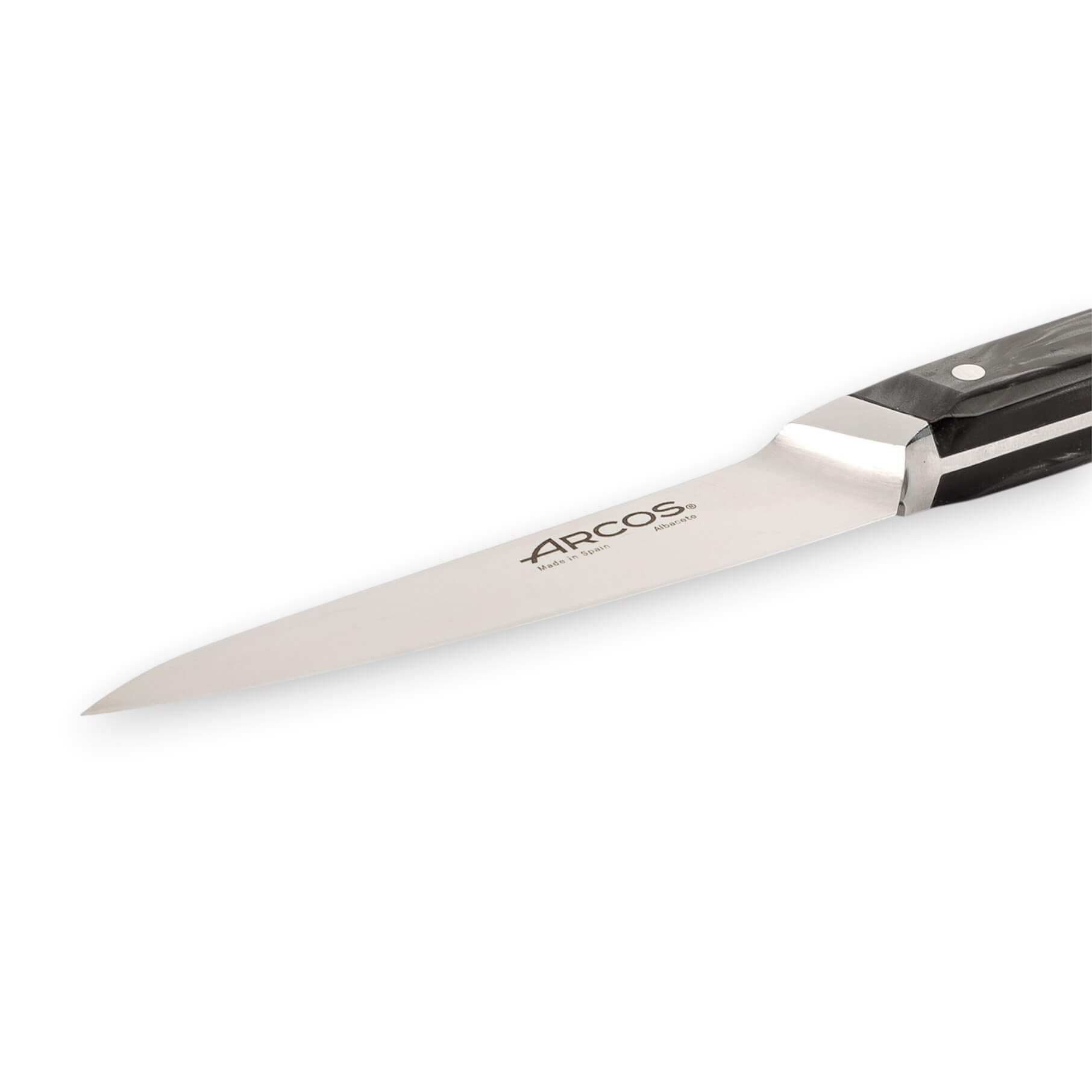 Coltello da cucina Arcos Eclipse da 10 cm con bordo in seta