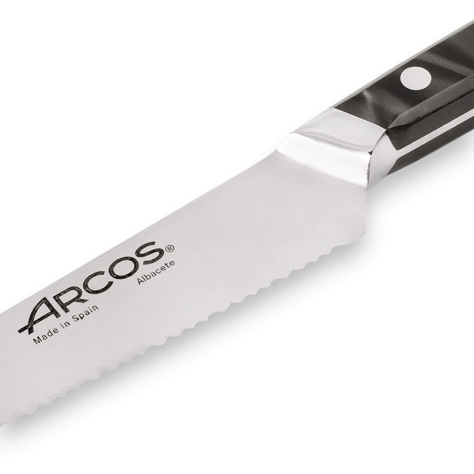 Coltello da pane Arcos serie Eclipse da 20 cm con lama seghettata