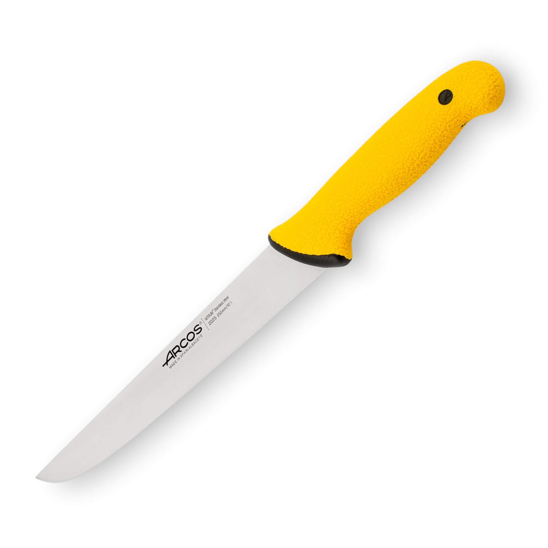 Coltello da macellaio Arcos Duo Pro da 250 mm con manico giallo