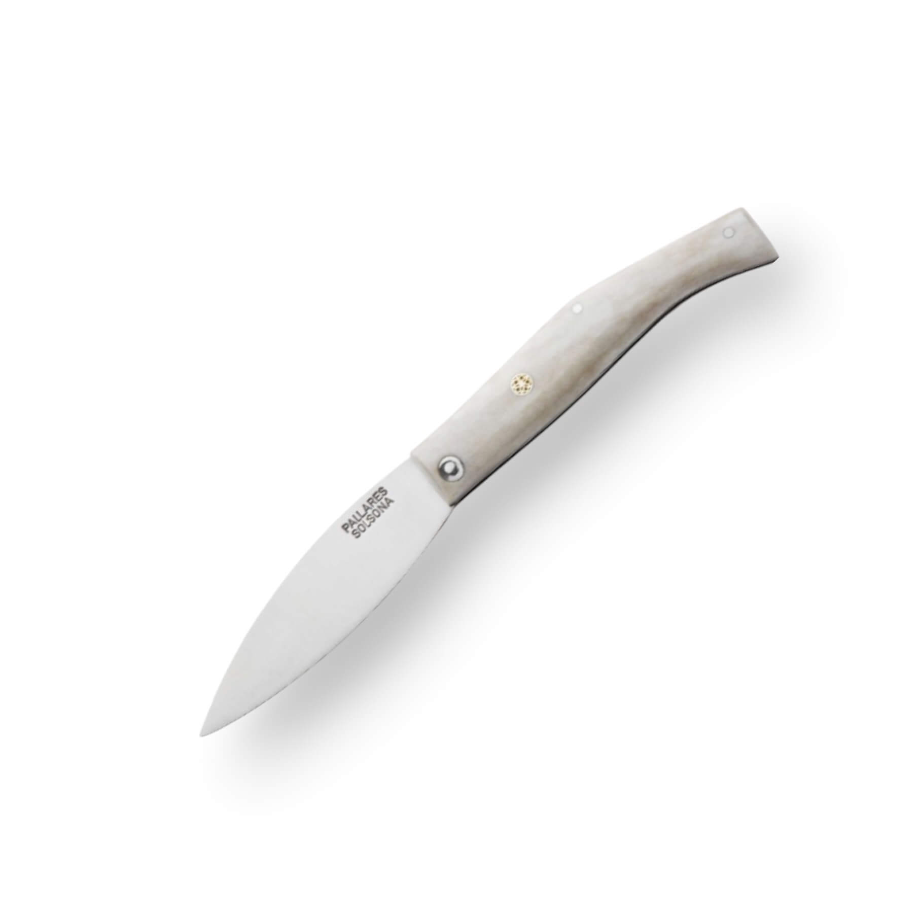 Navaja campera pallares BUSA con mango de asta de ciervo pulida c...