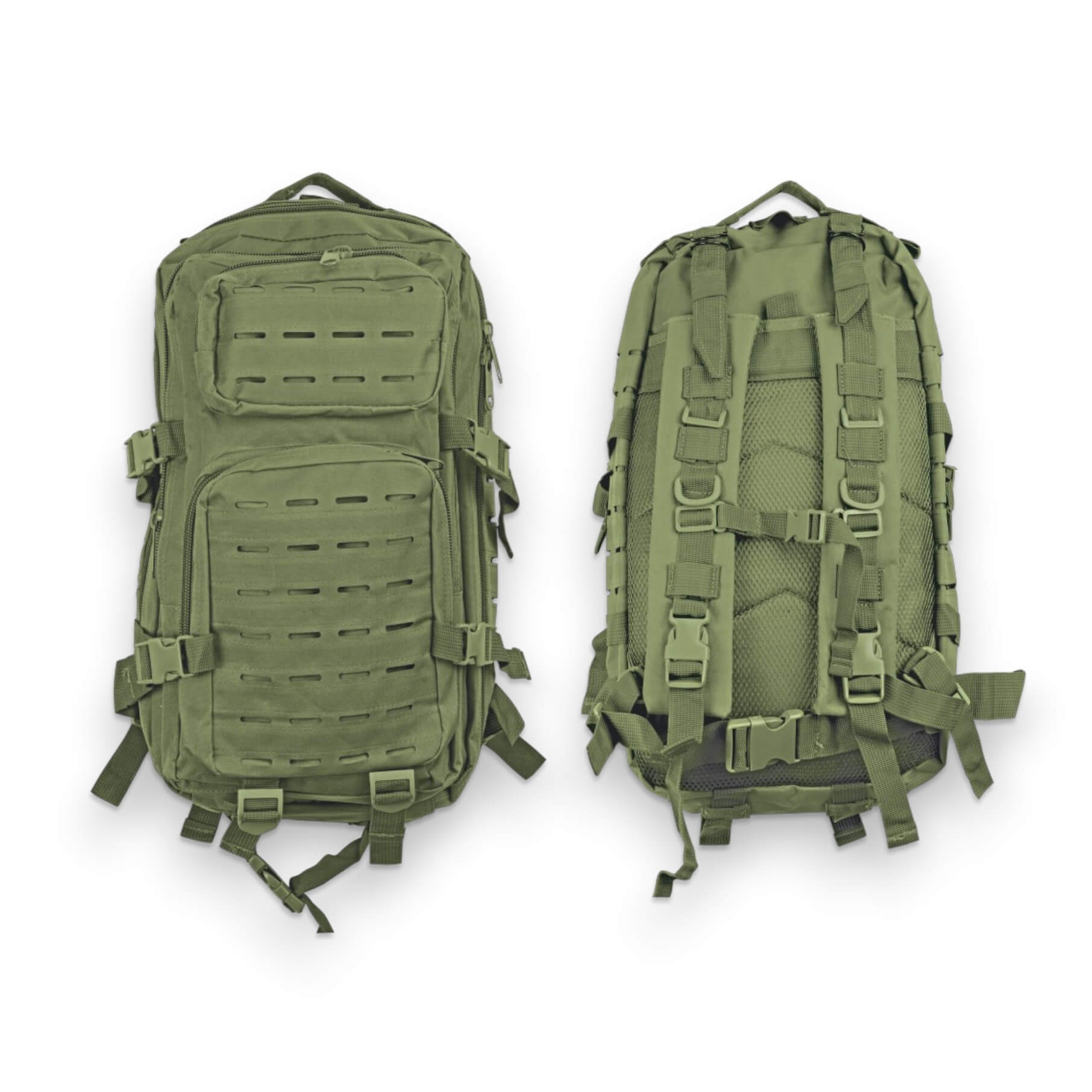 Mochila con capacidad para 30 litros de Nylon verde