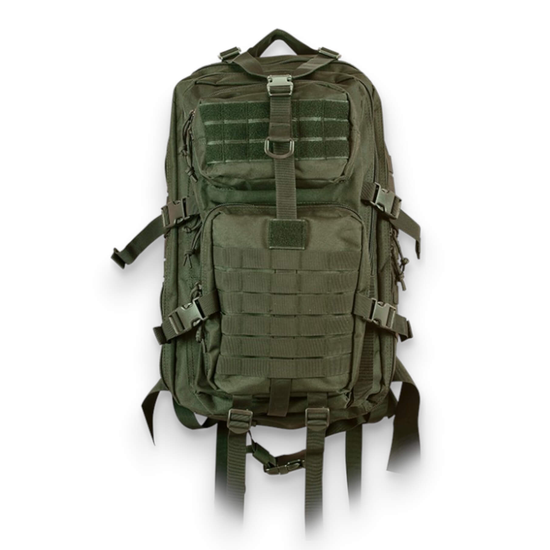 Mochila Asalto M con capacidad para 38 litros de Nylon 600D verde