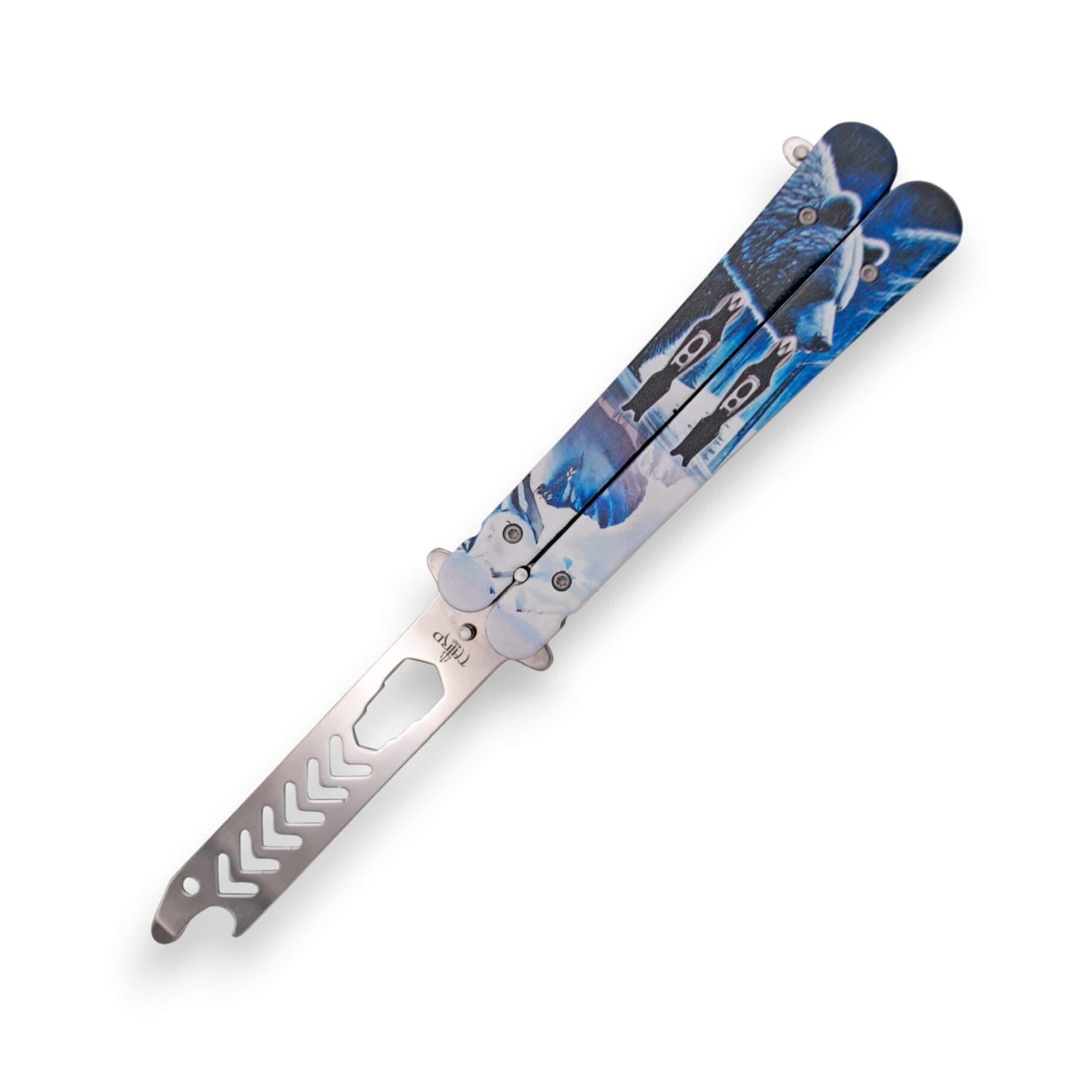 Navaja mariposa sin filo con hoja multiusos y mango impresión 3D ...