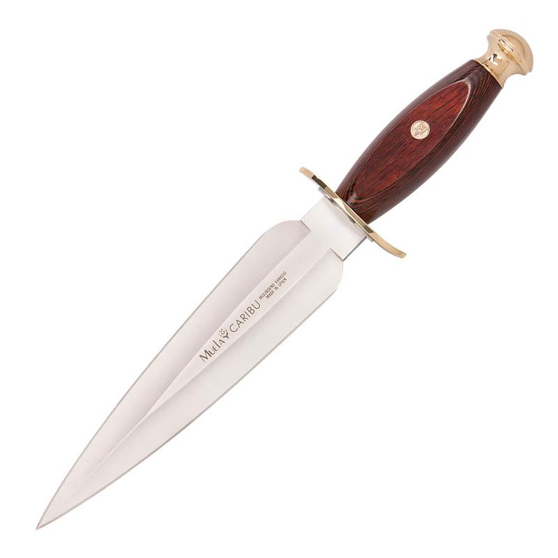 Couteau de chasse Muela Caribu avec manche en bois de corail pres...