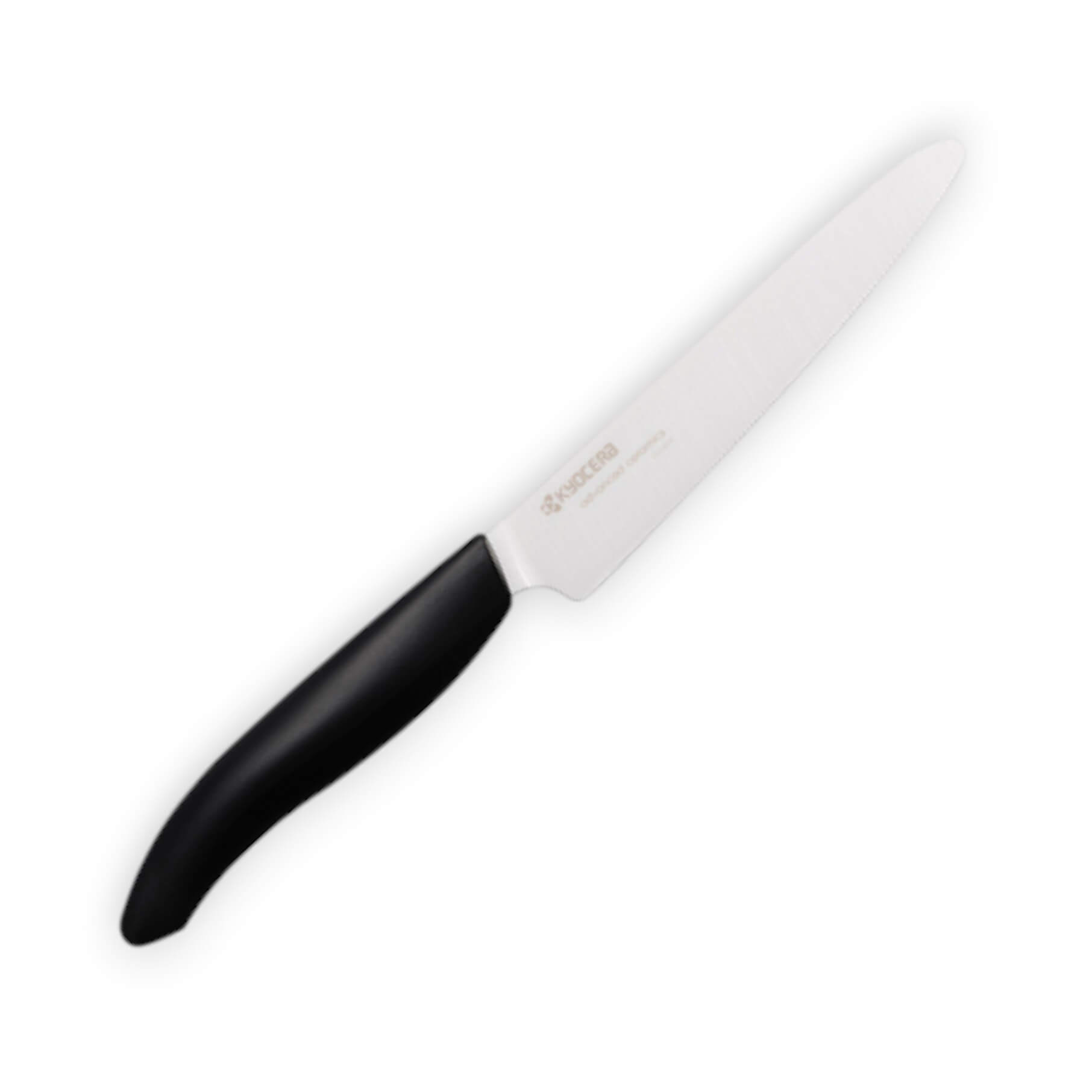 Cuchillo de cocina Kyocera Gen series con mango negro y hoja micr...