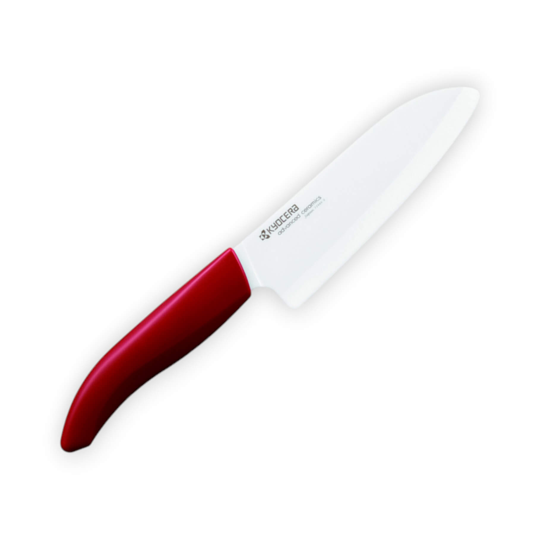 Cuchillo Santoku Kyocera Gen series con mango rojo y hoja de 14 c...