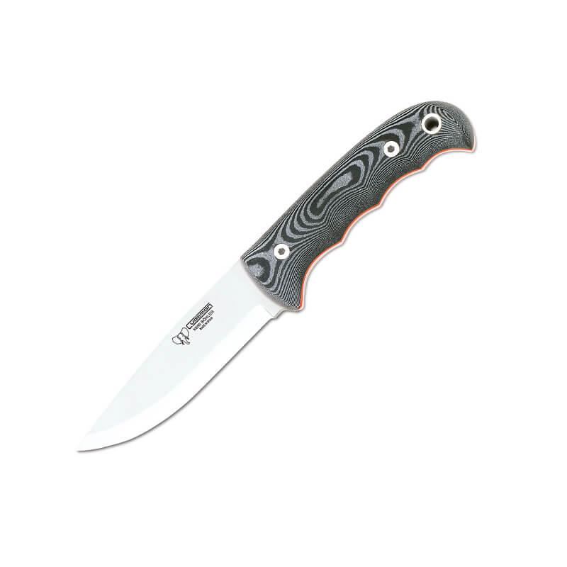 Couteau Bushcraft, lame acier Böhler N695, plaquettes micarta noi...