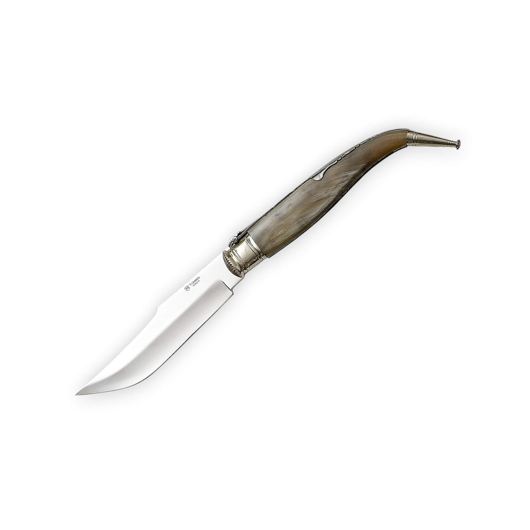 Couteau de poche artisanal Albacete n 7 avec manche en corne de t...