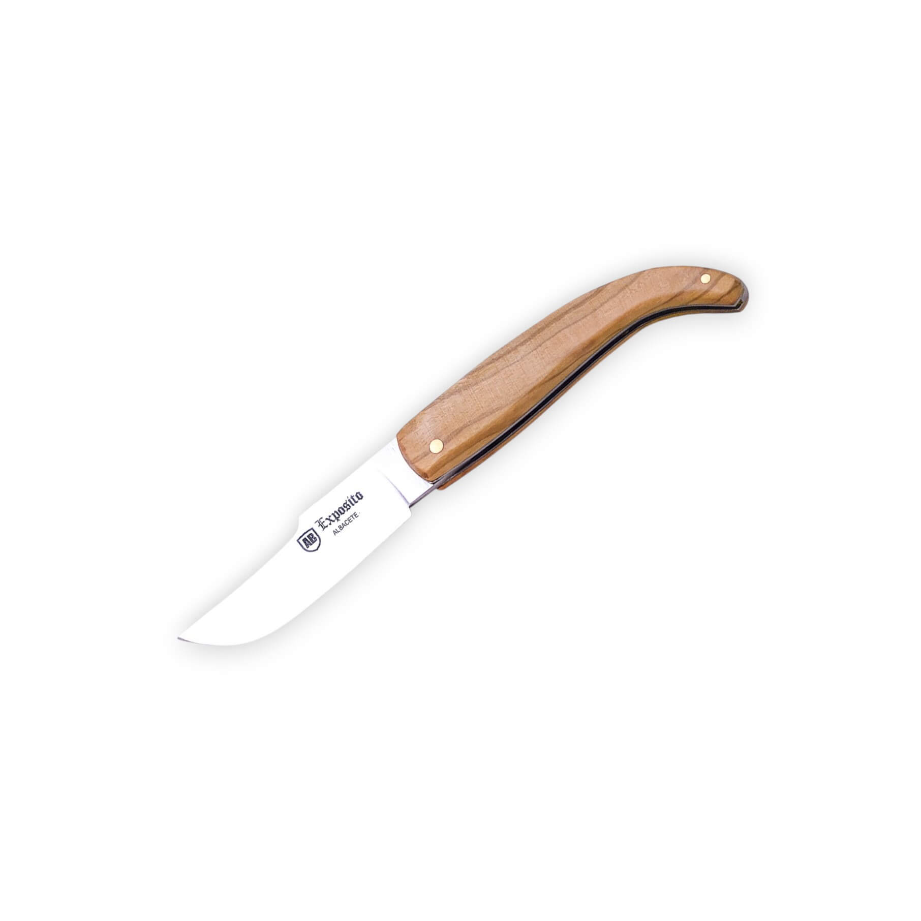 Couteau artisanal Albacete Nº 00 avec manche en bois d'olivier