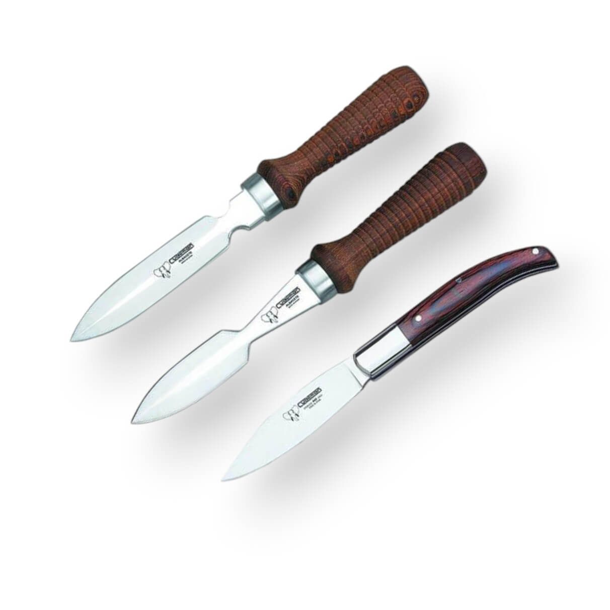 Set de 3 piezas tauromaquia 2 puntillas + navaja puño fino hoja r...