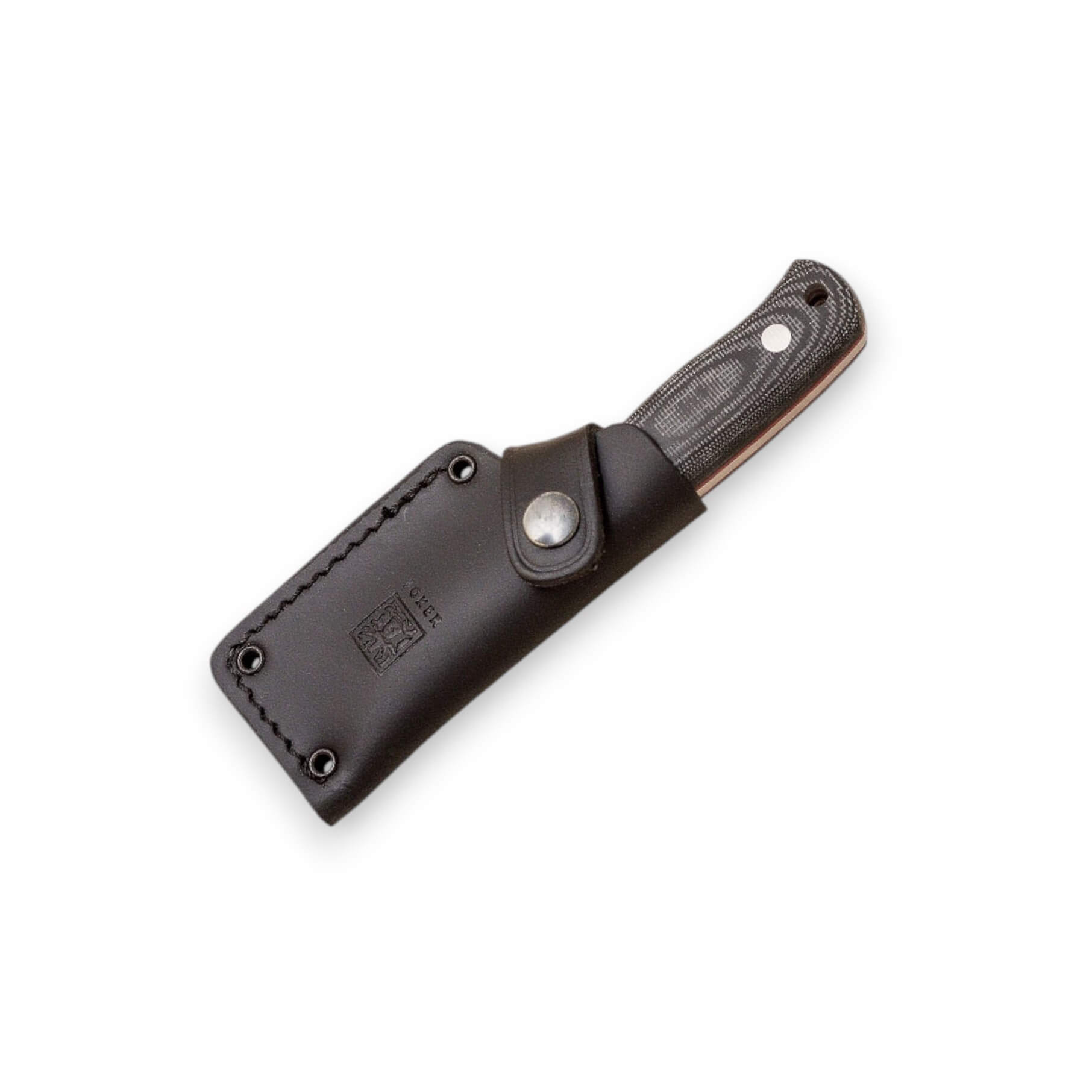 Cuchillo bushcraft Joker Erizo TS1 con cachas de micarta negra y hoja de Böhler N695