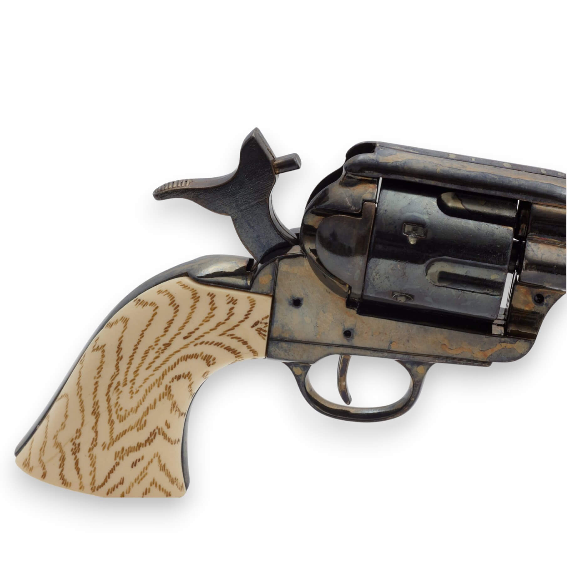 Réplica de revólver Peacemaker 4,75", USA 1873 Cal.45 de metal y plástico imitación marfil