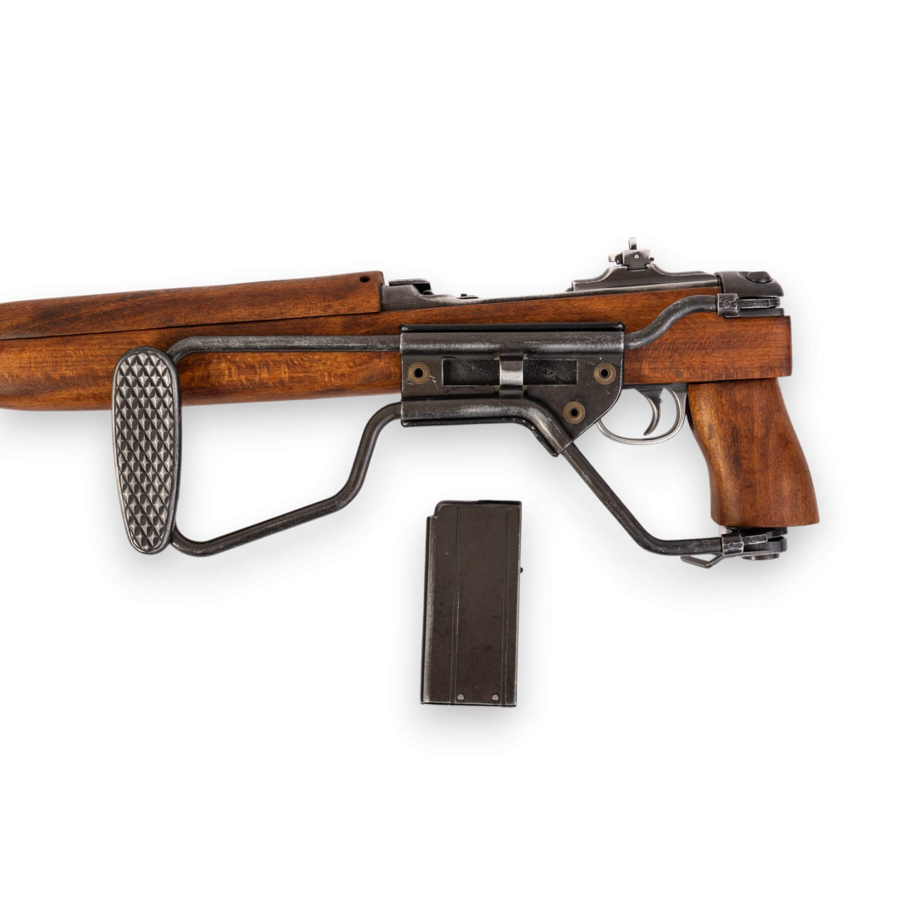 Réplica de una carabina M1A1, Paracaidista Cal 30, USA 1942 (II WW) en madera con culata plegable