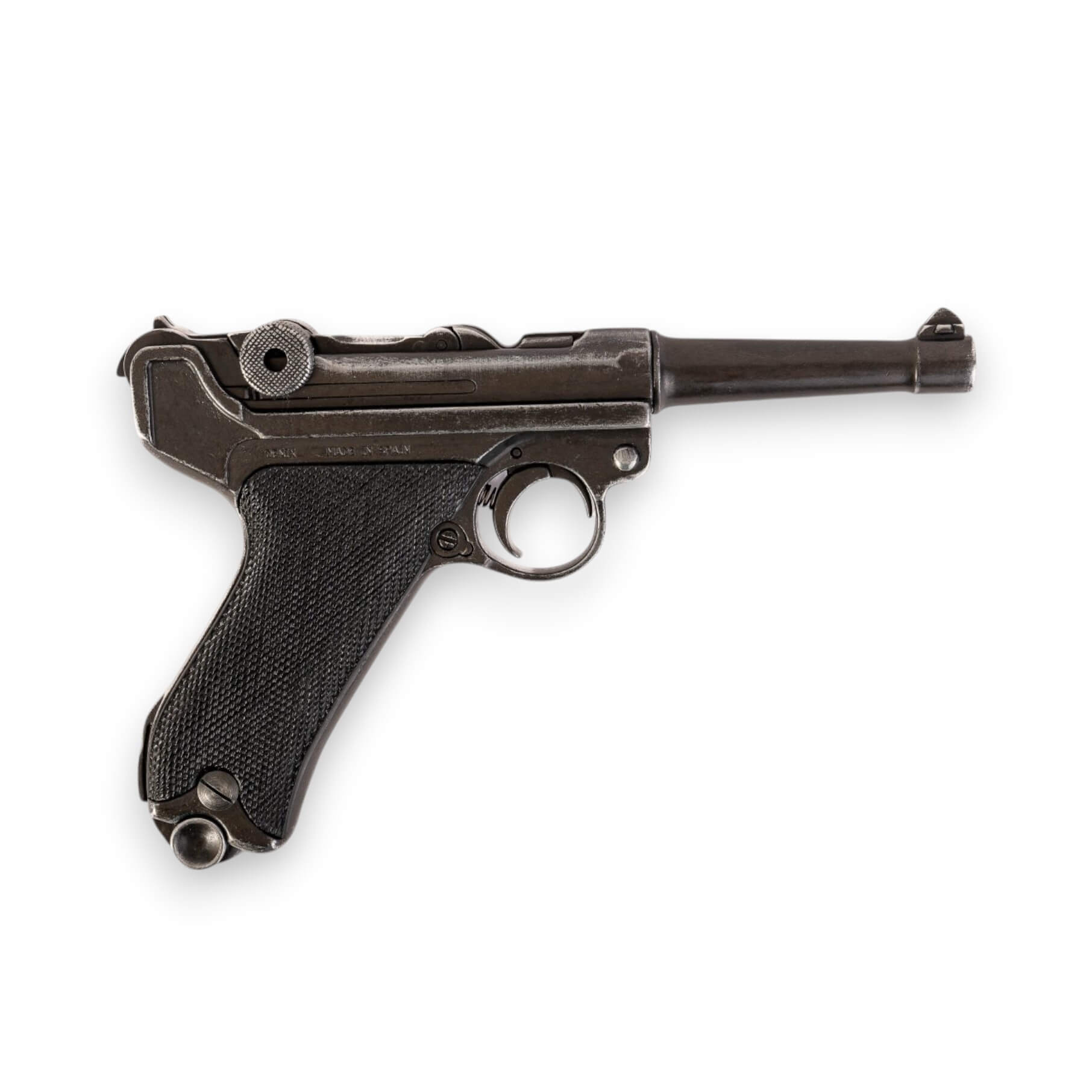 Réplica de Pistola Parabellum Luger P08, Alemania 1898 de metal con cachas de plástico