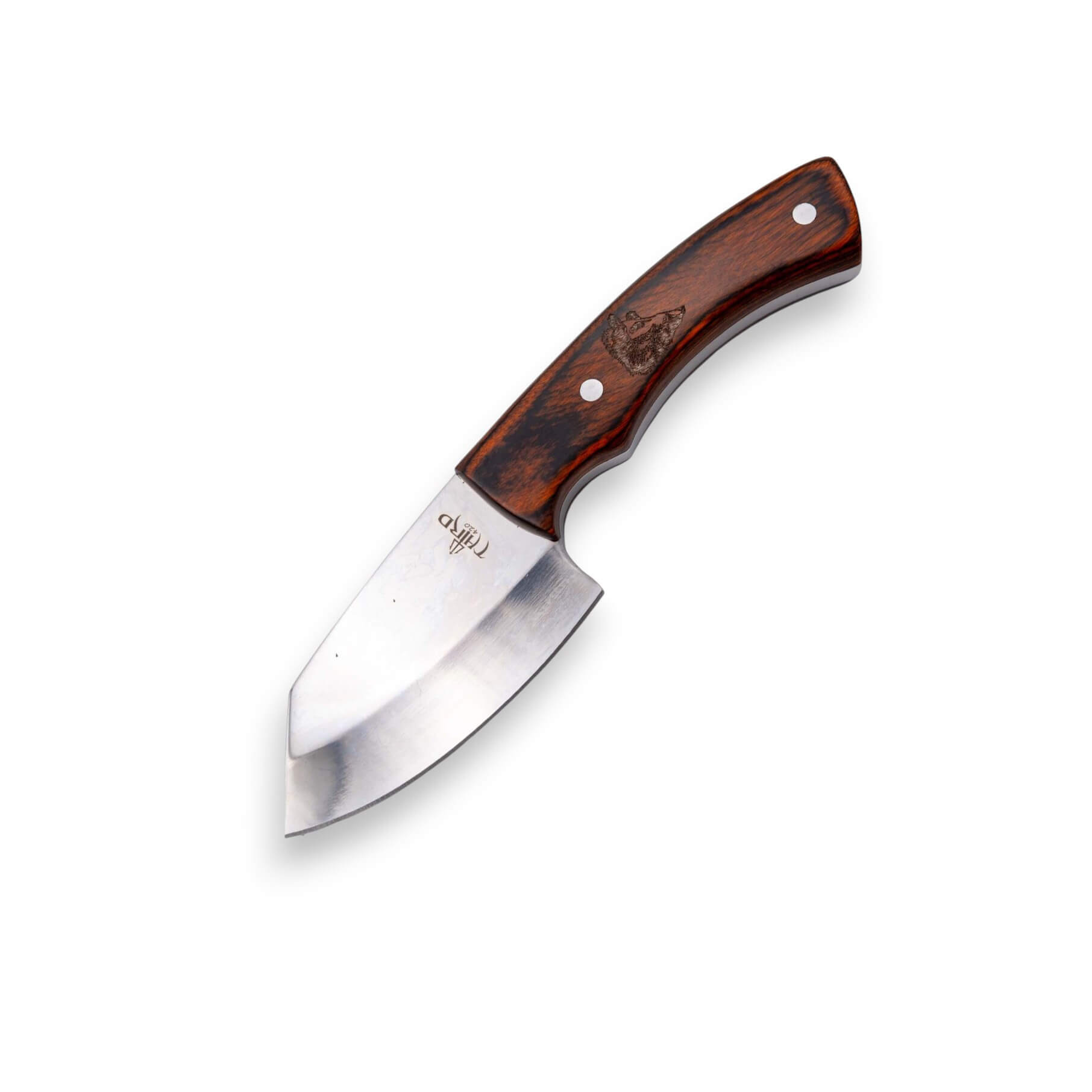 Jagdmesser mit einer 8 cm langen, spiegelpolierten Klinge und ein...