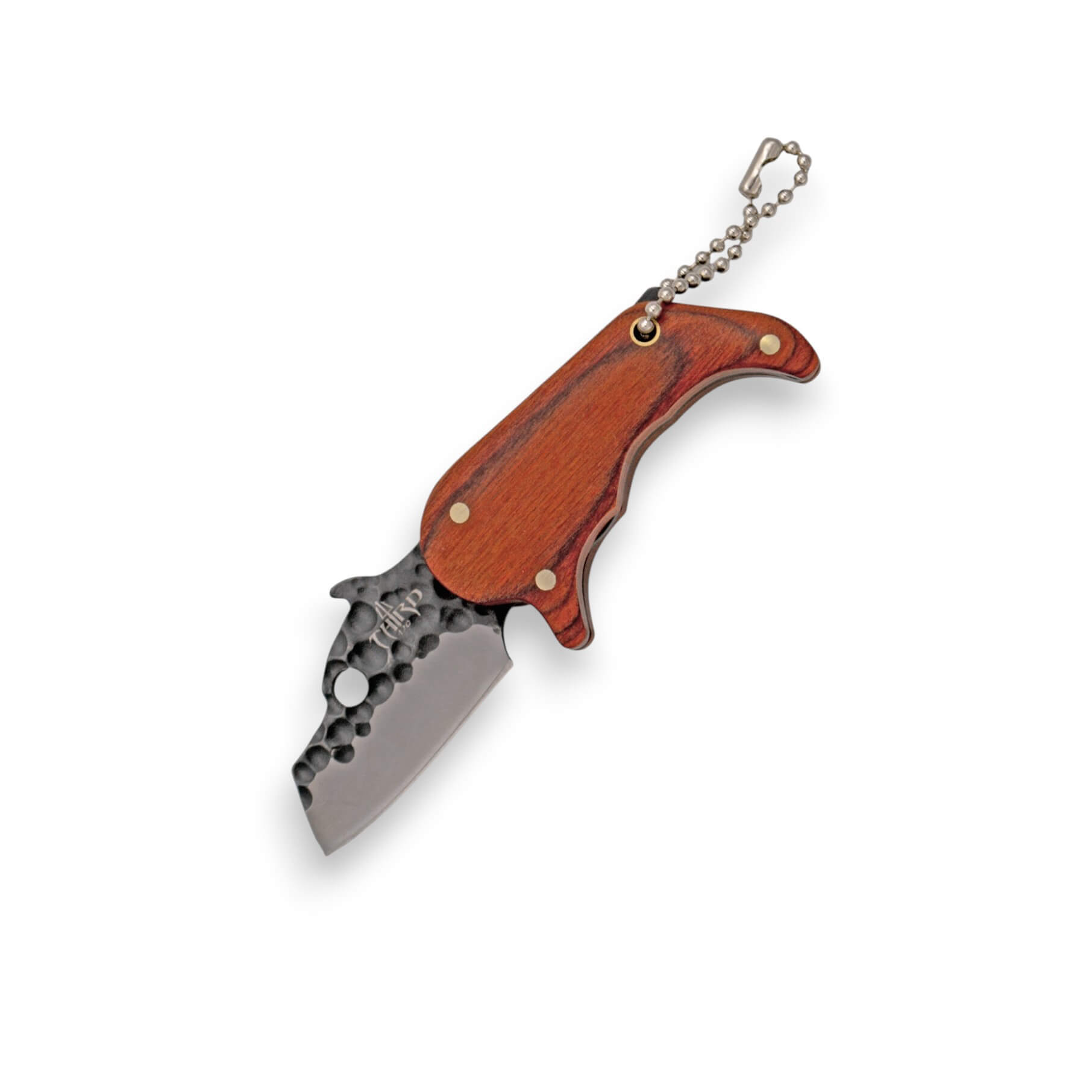 Miniaturmesser mit 3 cm langer, gehämmerter Klinge K2483