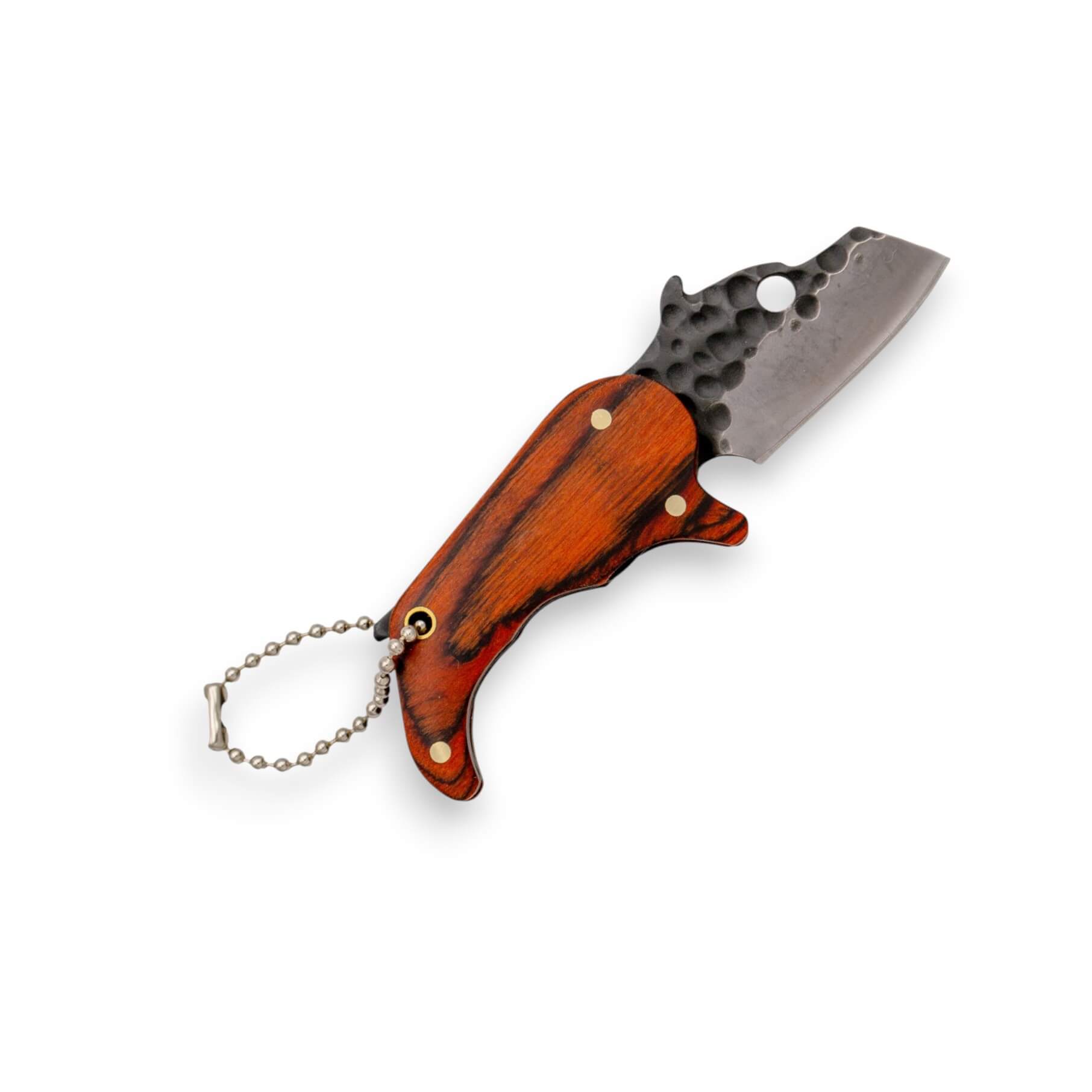Miniaturmesser mit 3 cm langer, gehämmerter Klinge K2483