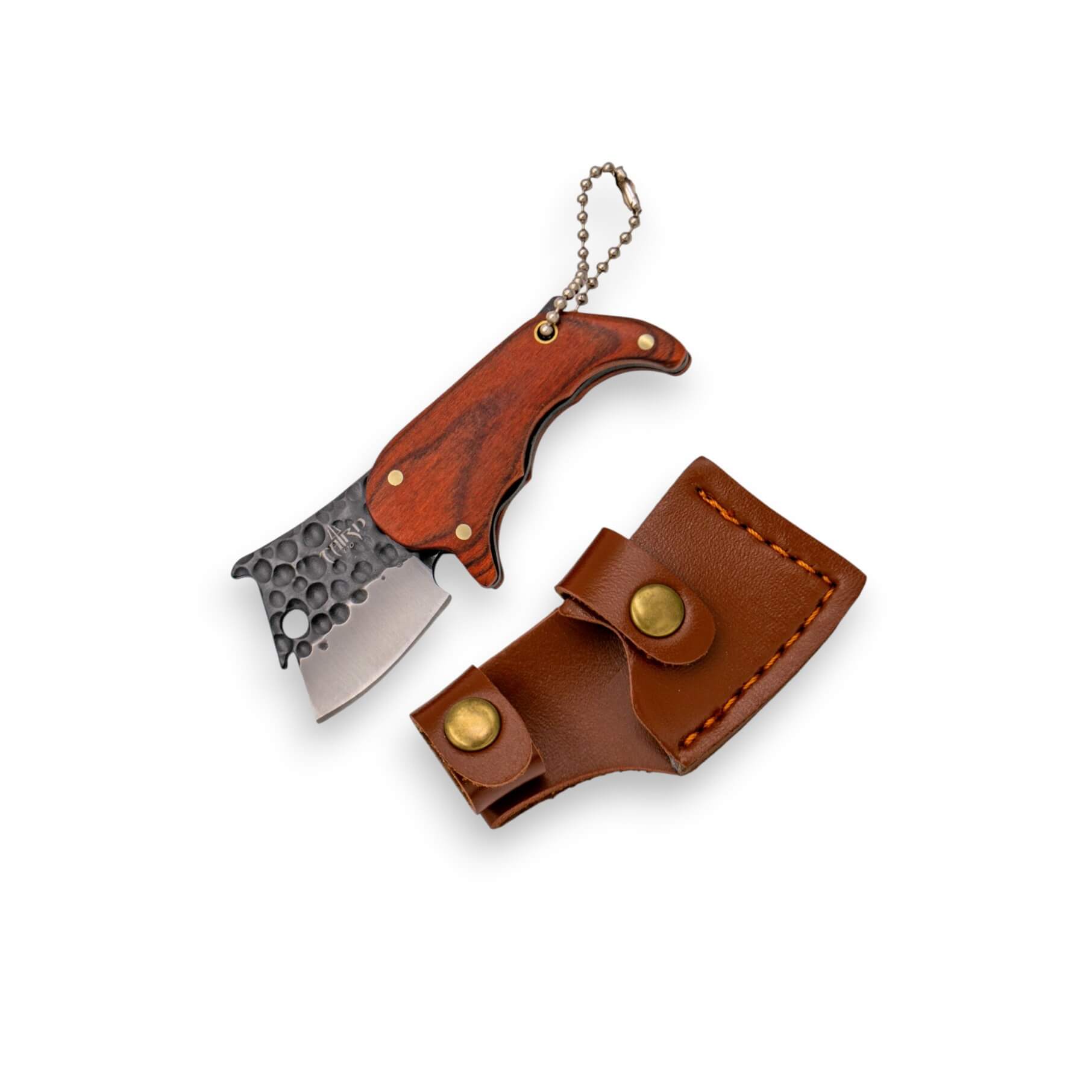 Miniaturmesser mit 3 cm langer, gehämmerter Klinge K2482