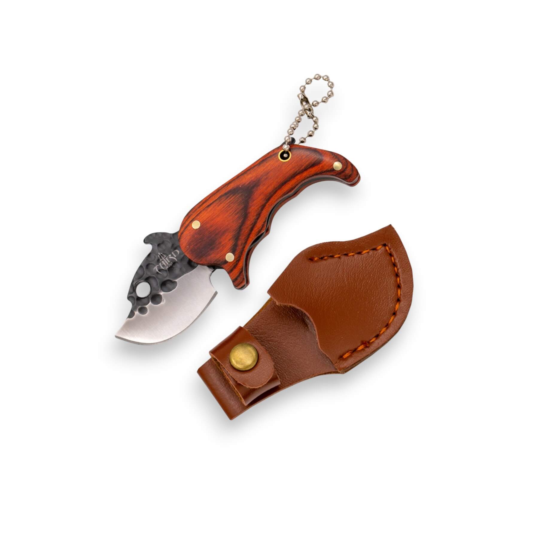 Miniaturmesser mit 3 cm langer, gehämmerter Klinge K2481