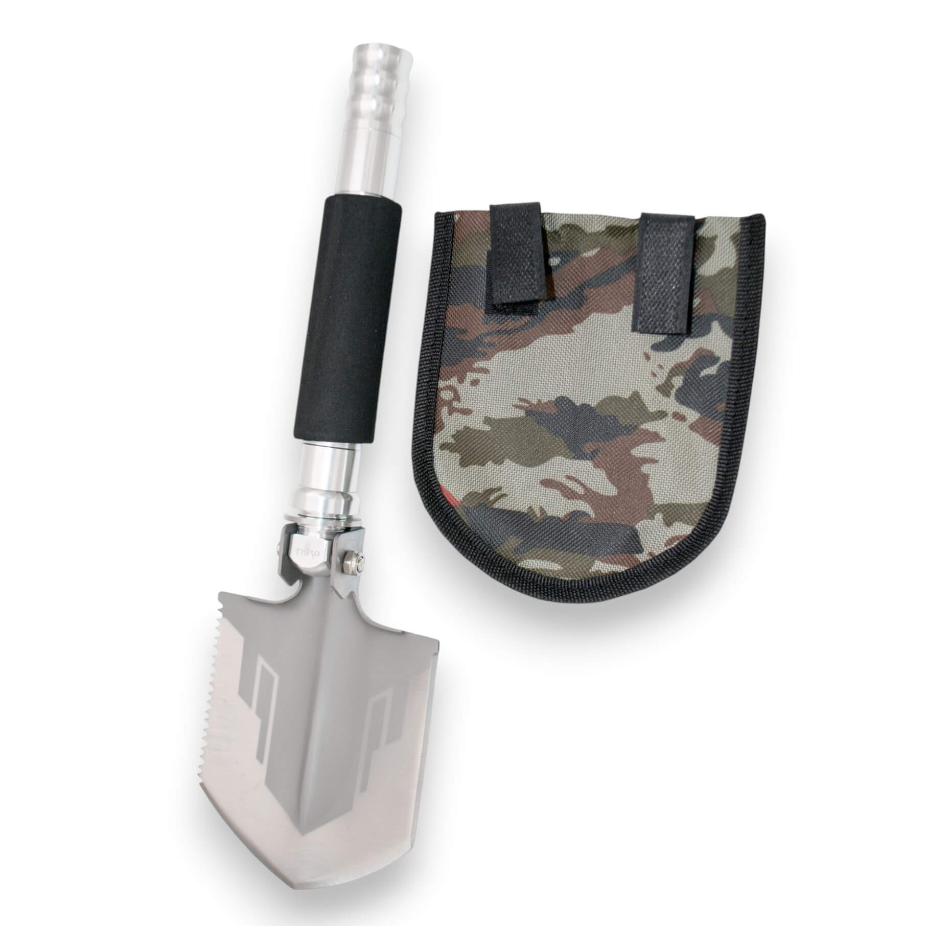 35 cm taktische Schaufel mit Zubehör und Tarntasche