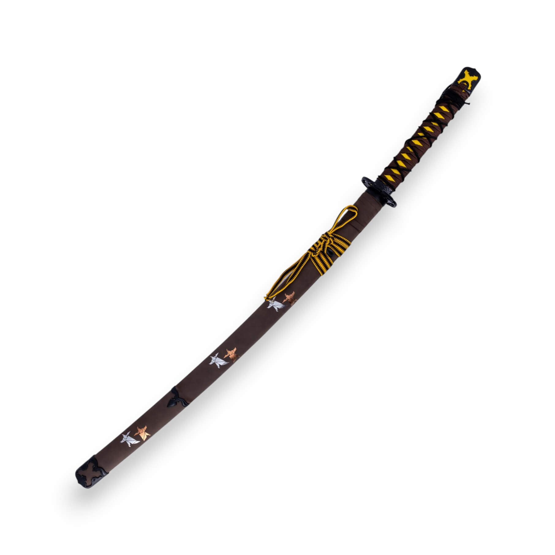 Katana Ghost of Yotei com lâmina de 67 cm com acabamento acetinad...