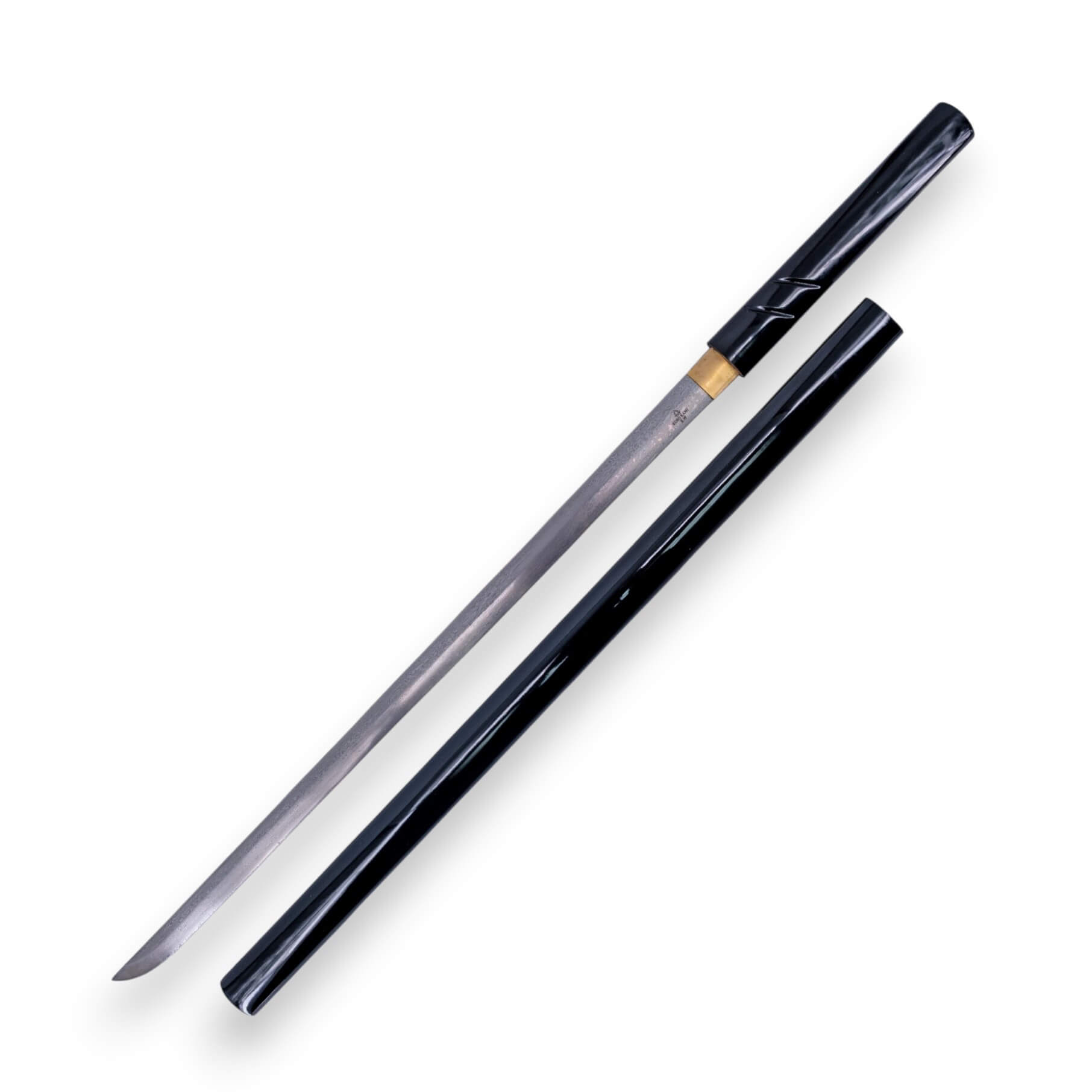 Shirasaya Funcional de Kuro Kami con hoja satinada y estuche