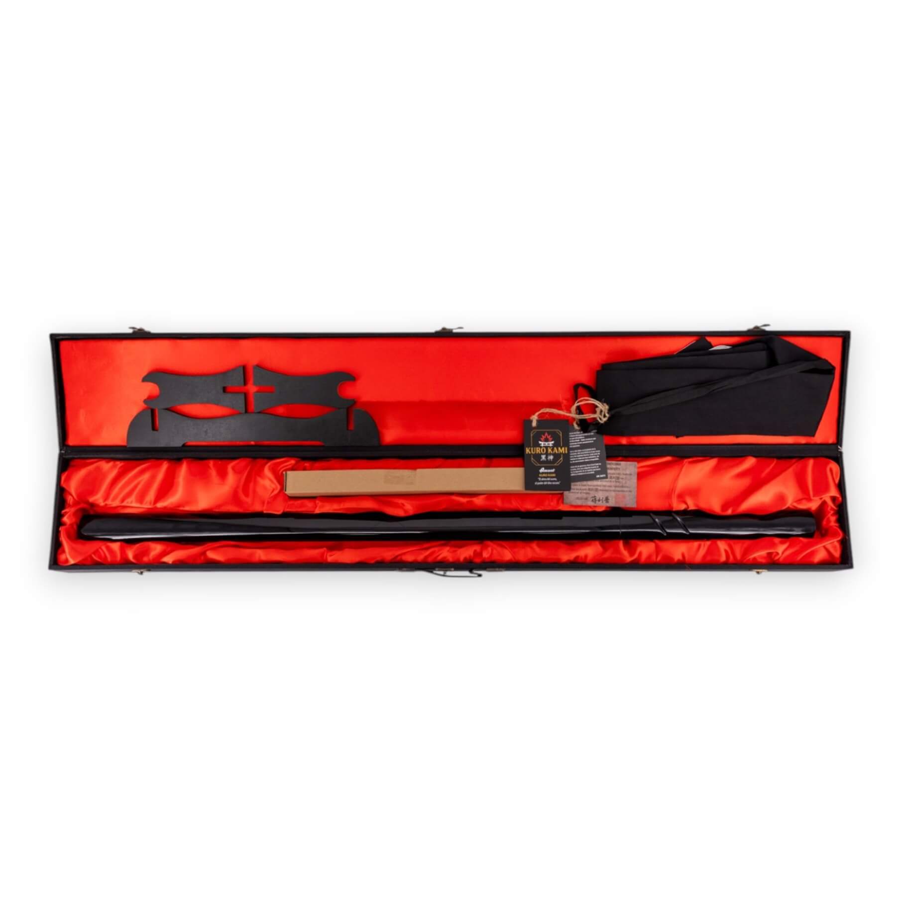 Shirasaya Funcional de Kuro Kami con hoja satinada y estuche