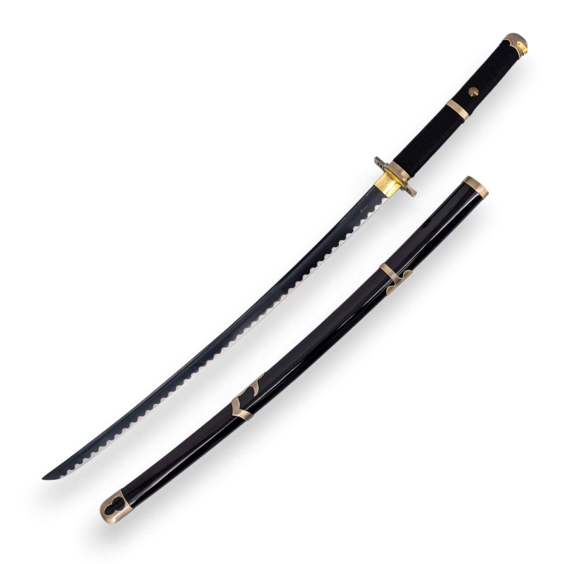 Katana funcional Yubashiri de Zoro de One Piece com bainha e cabo...