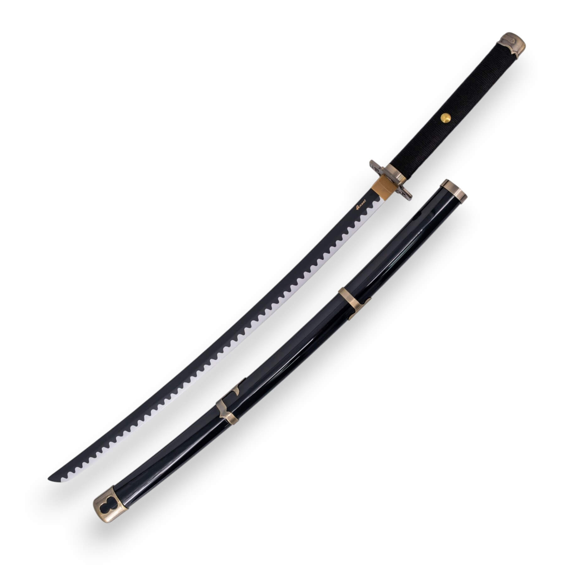 A katana Yubashiri de Zoro, do anime One Piece, com a lâmina e a ...