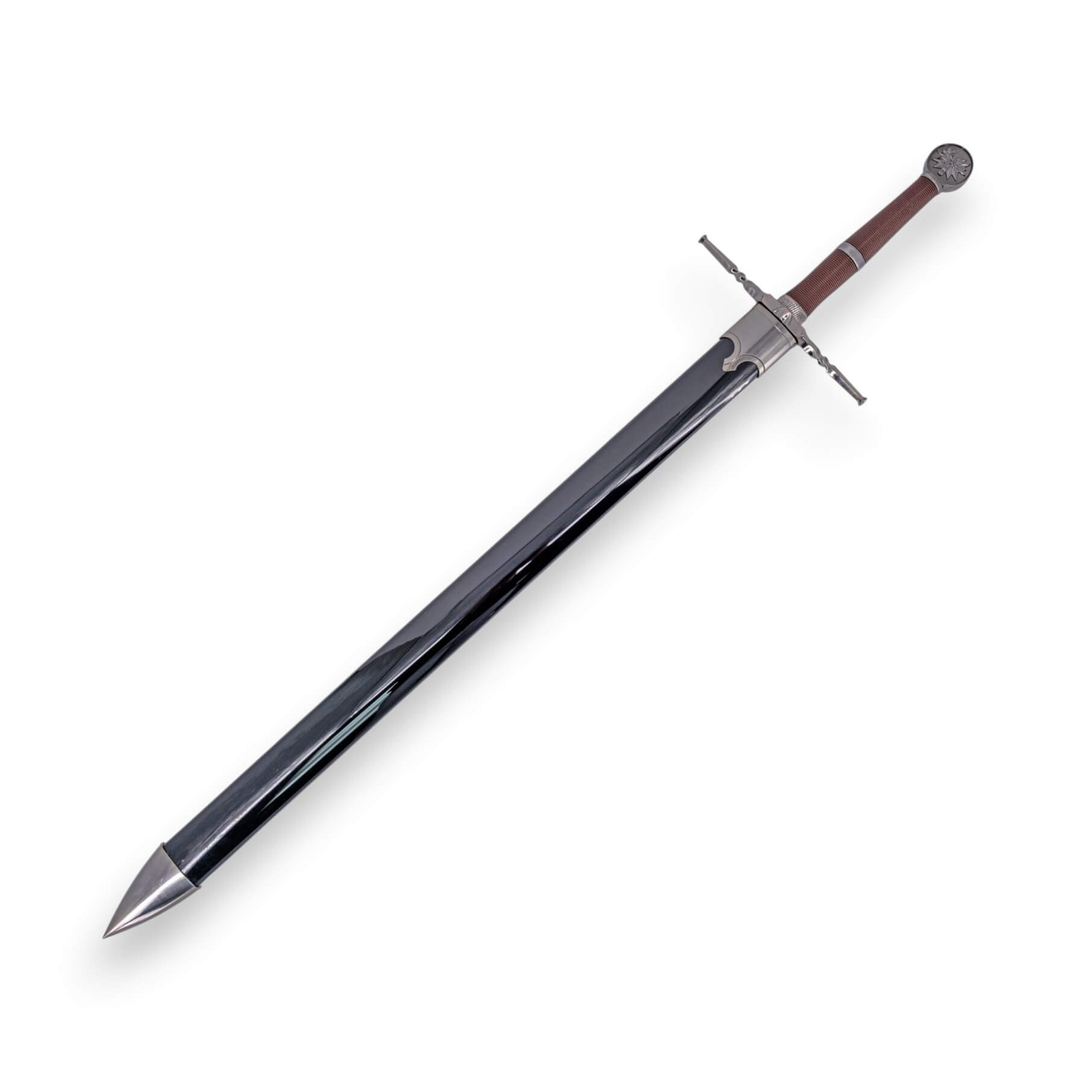 Espada de aço de Geralt de Rivia, do jogo The Witcher, com lâmina de bambu de 89 cm