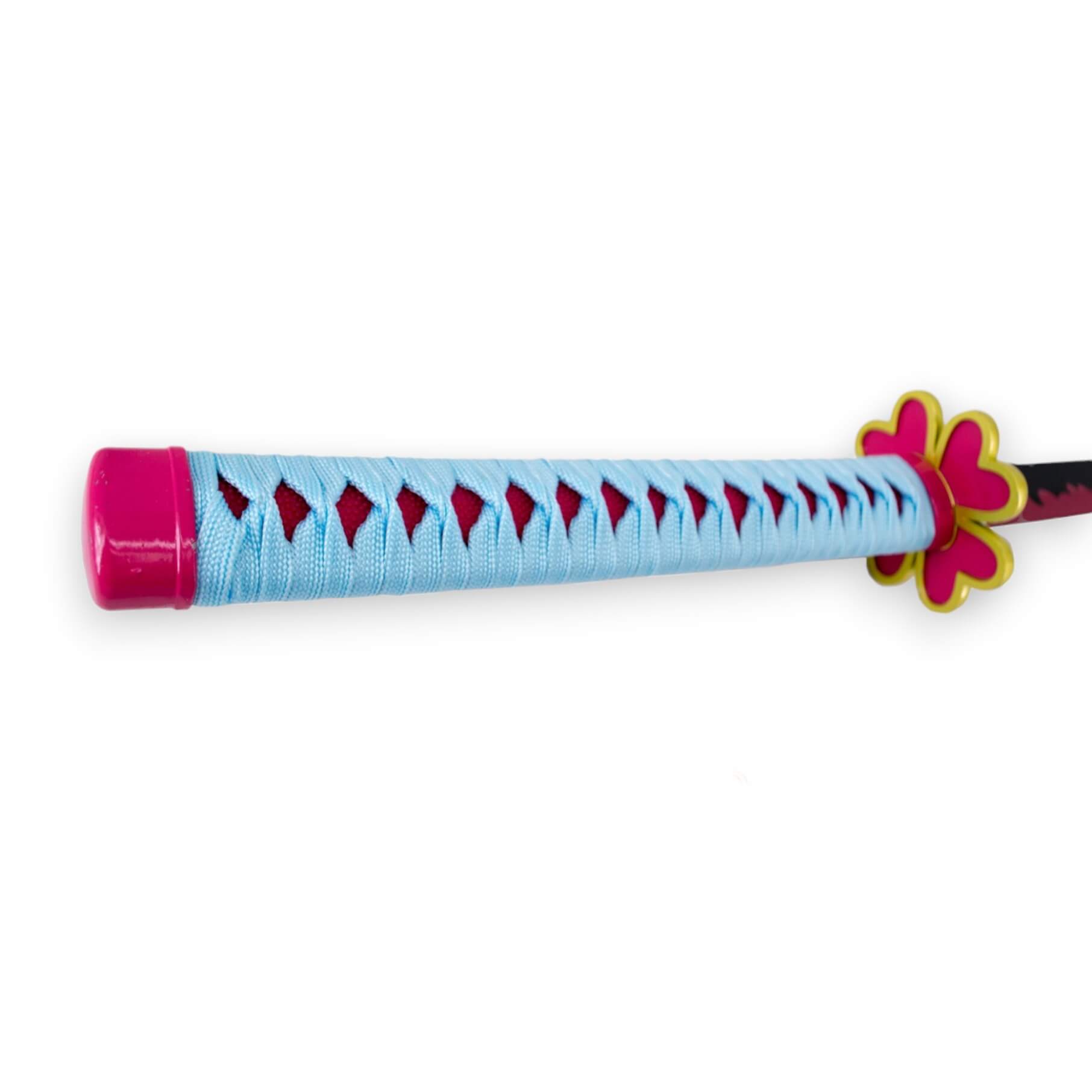 Katana de Kanroji Mitsuri de Demon Slayer, com lâmina preta e cor-de-rosa