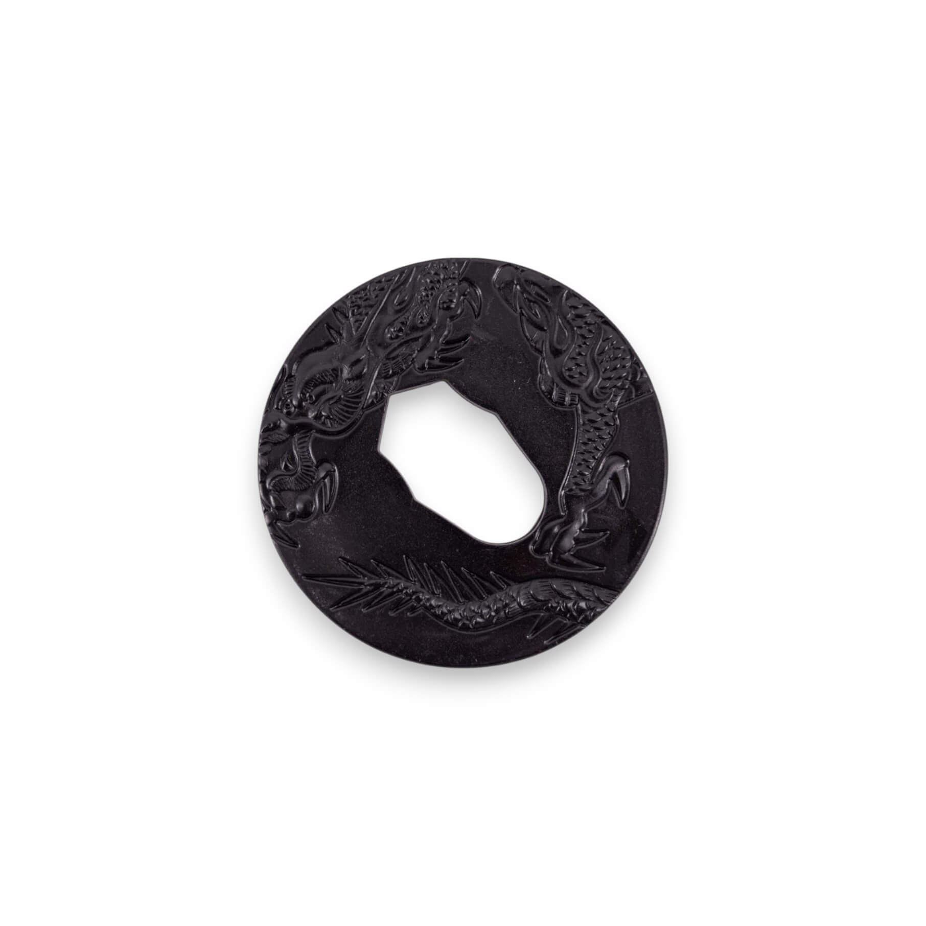 Bokken de treino de 110 cm em polipropileno preto com tsuba preta
