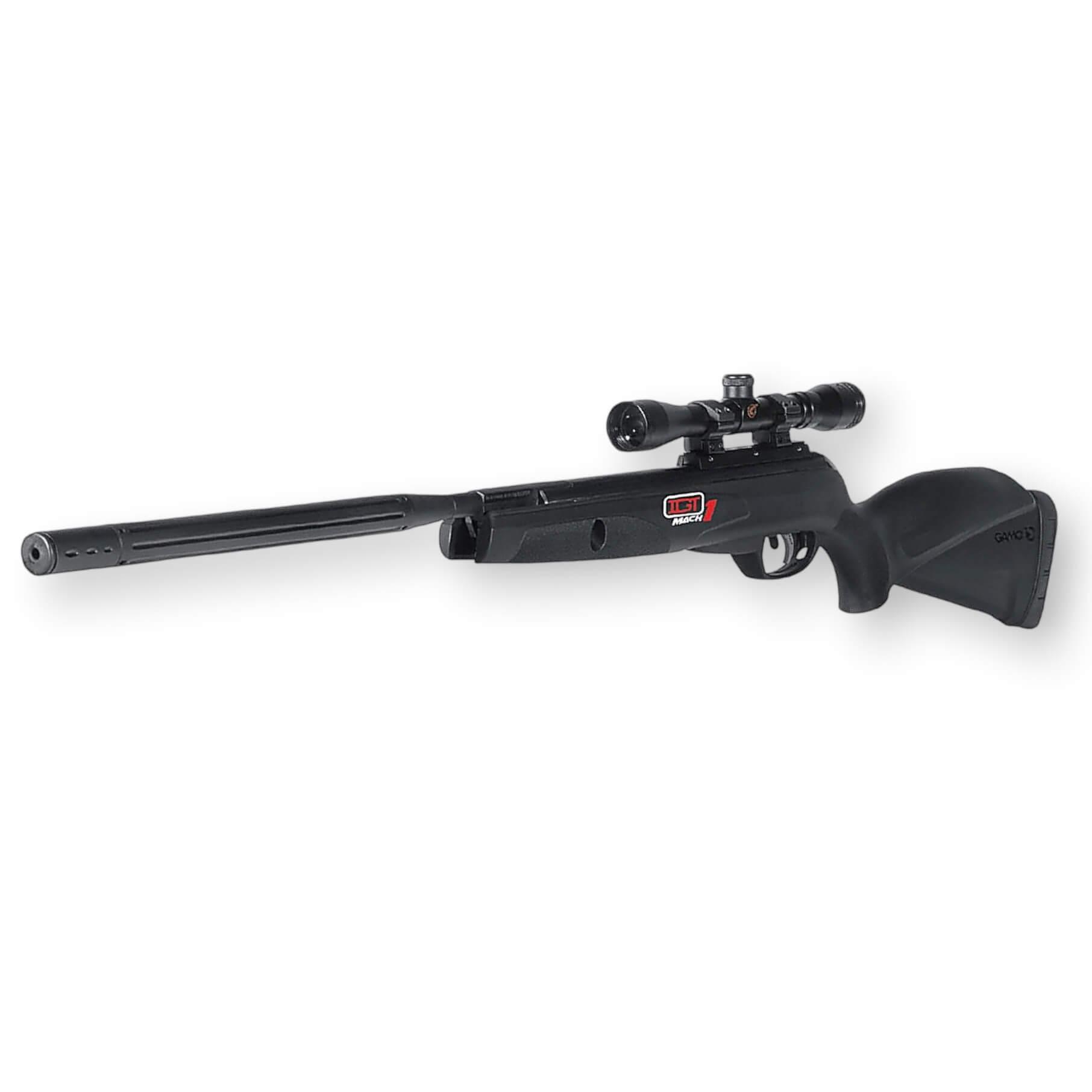 Gamo Black Bull IGT Mach 1 Rifle, 4.5 mm Caliber, with Scope