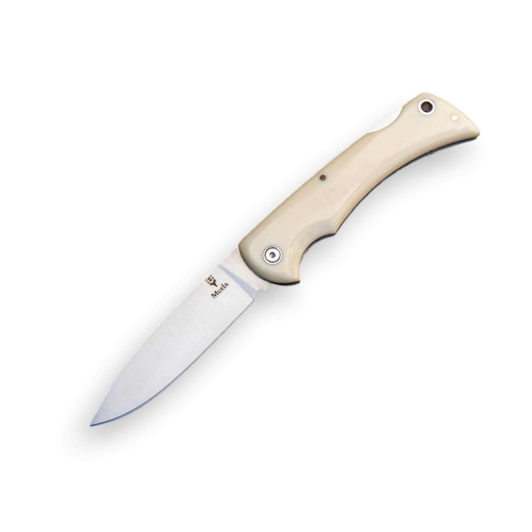 Muela BX-9 Taschenmesser mit weißem Micarta-Griff und 9 cm langer...